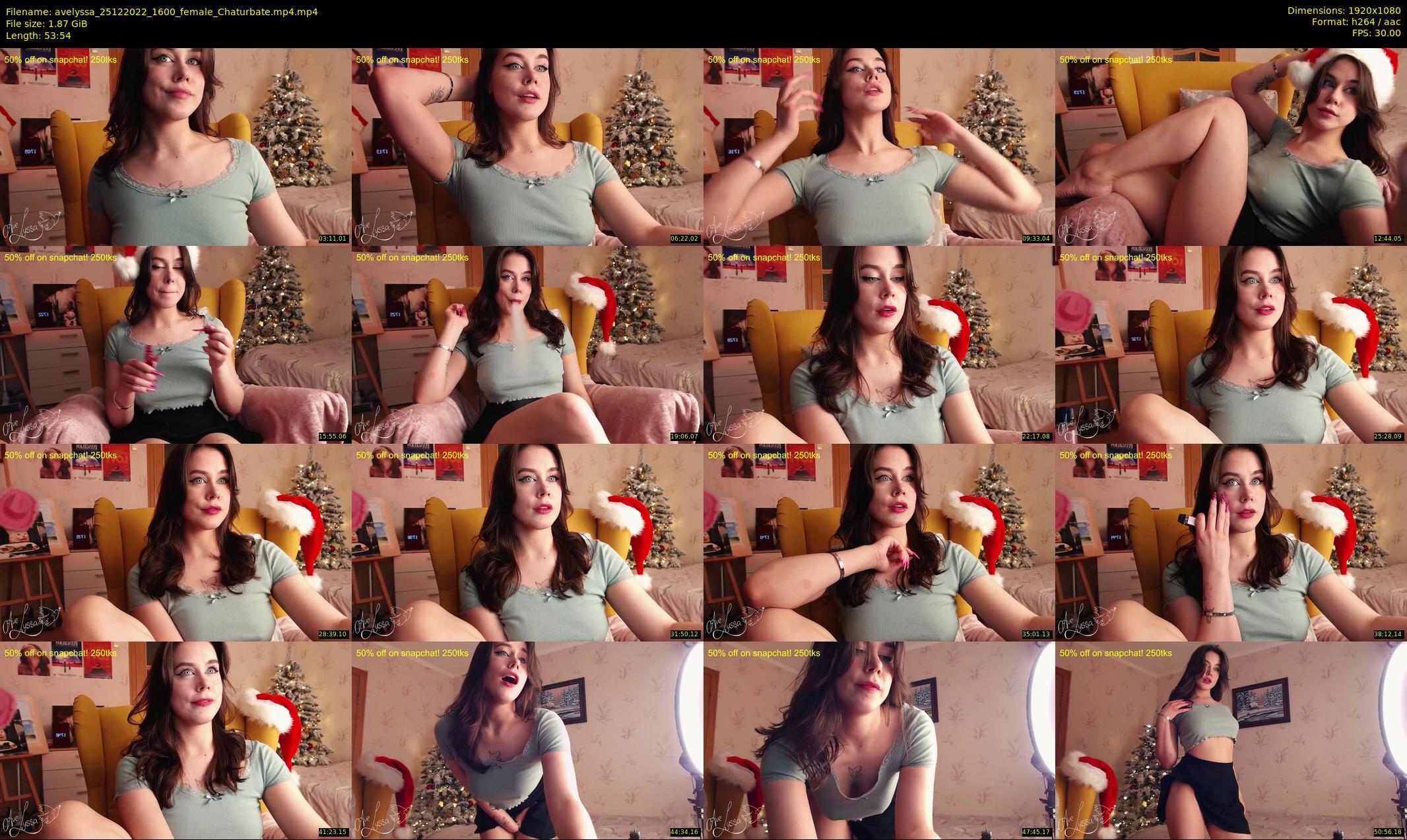avelyssa — 54 minute Chaturbate female cam show recording, 1080p, Dec 25, 2022