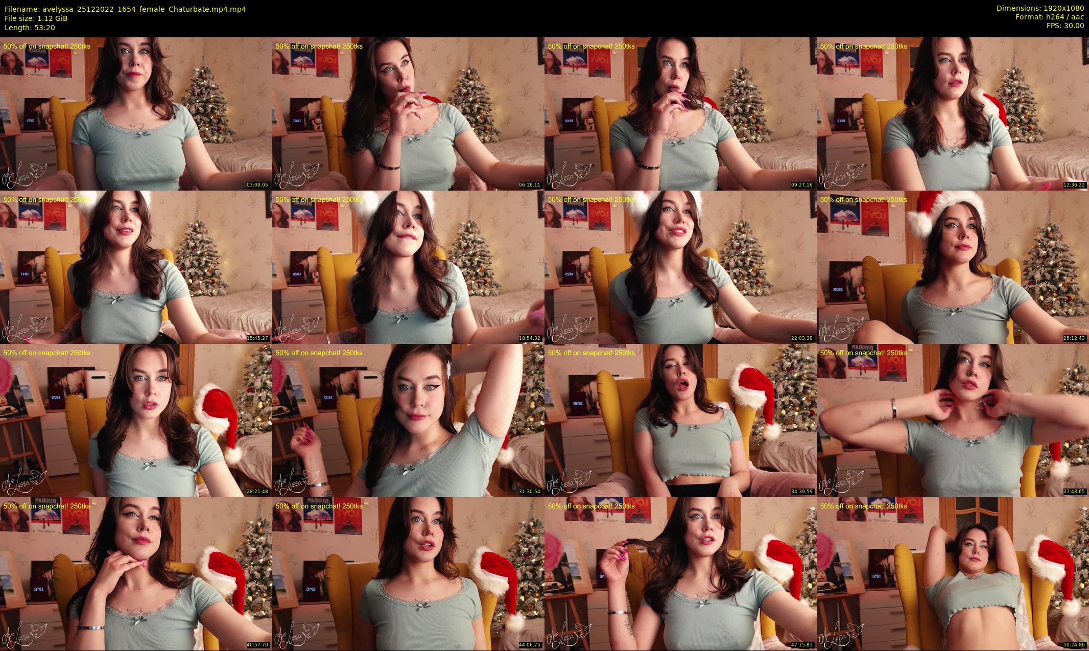 avelyssa — 54 minute Chaturbate female cam show recording, 1080p, Dec 25, 2022