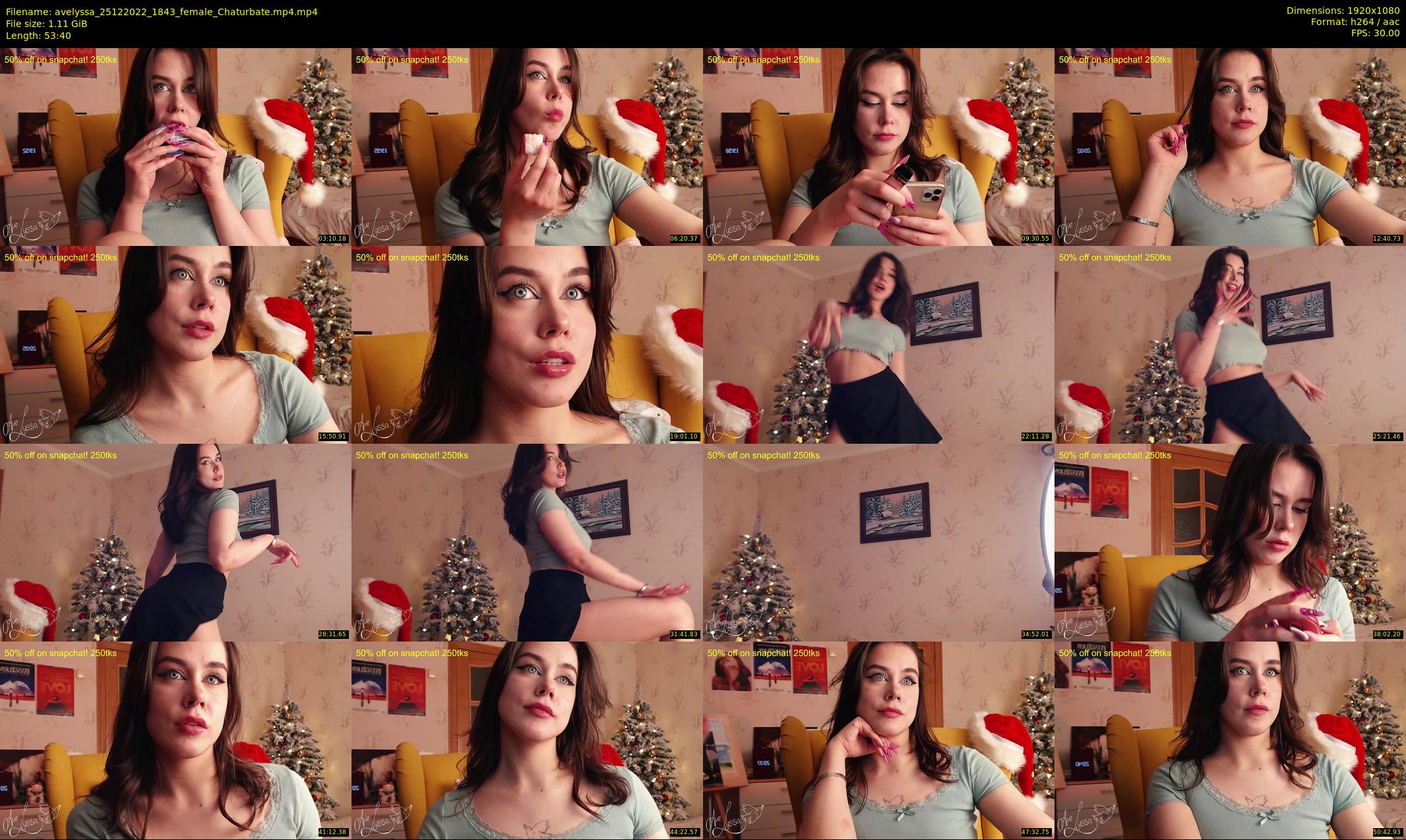 avelyssa — 54 minute Chaturbate female cam show recording, 1080p, Dec 25, 2022