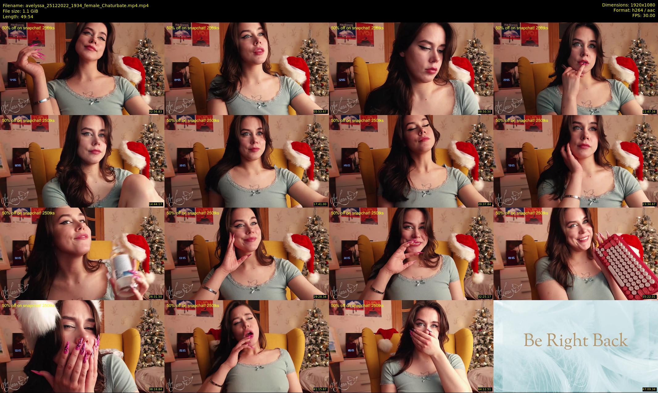 avelyssa — 50 minute Chaturbate female cam show recording, 1080p, Dec 25, 2022