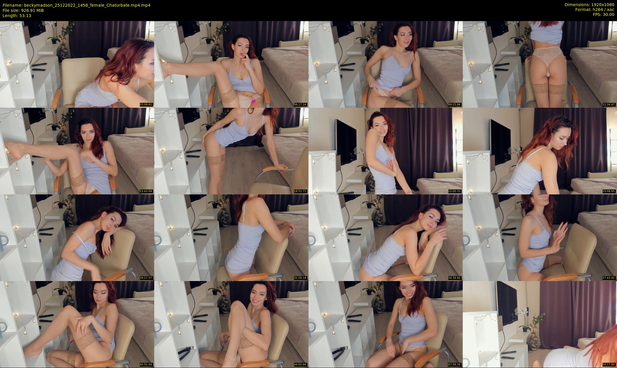 beckymadson — 54 minute Chaturbate female cam show recording, 1080p, Dec 25, 2022