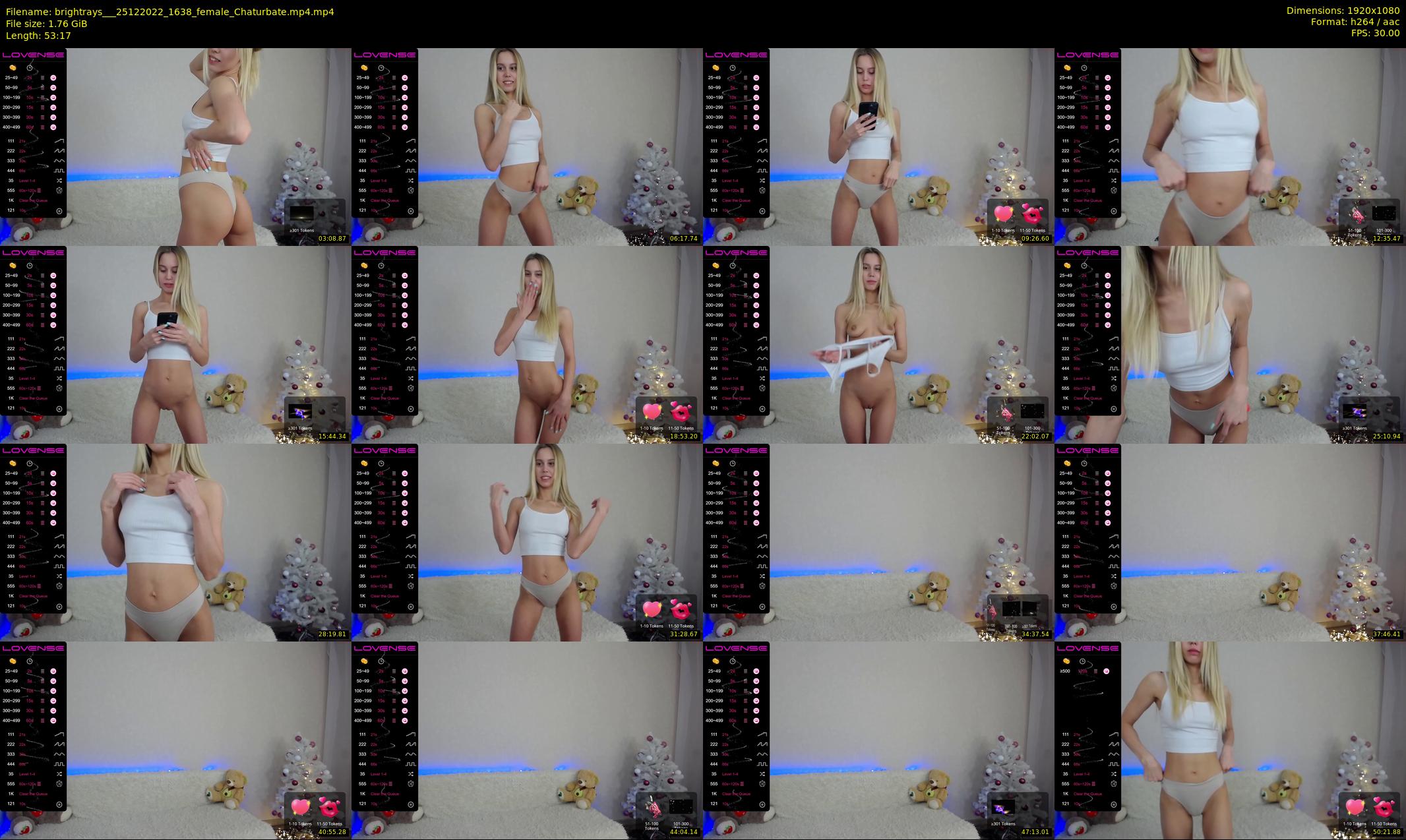 brightrays__ — 54 minute Chaturbate female cam show recording, 1080p, Dec 25, 2022