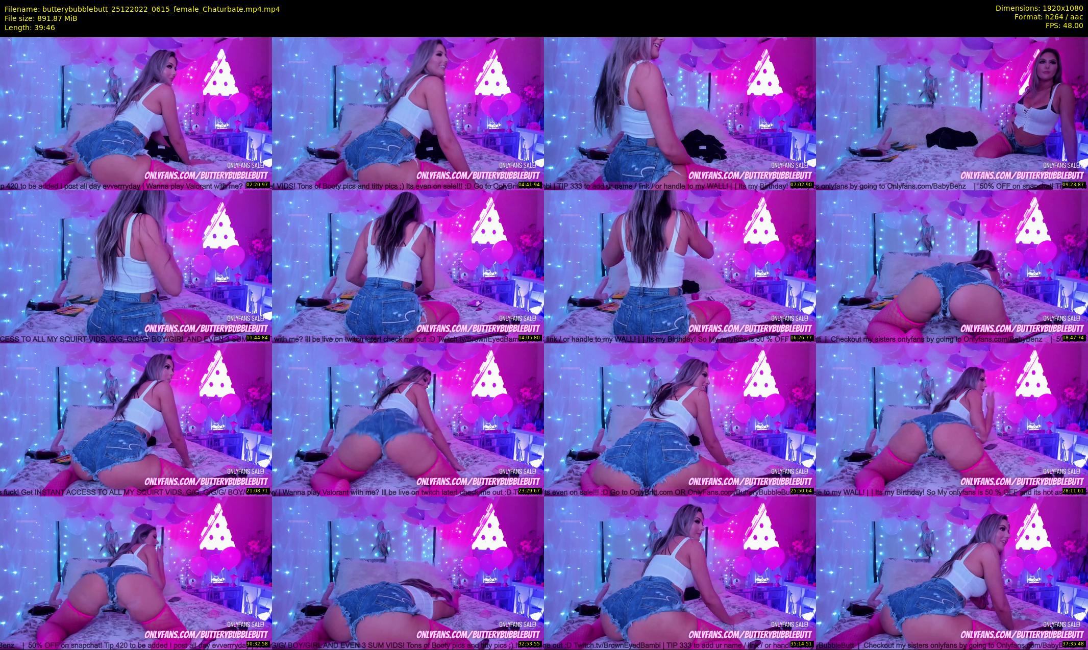butterybubblebutt — 40 minute Chaturbate couple cam show recording, 1080p, Dec 25, 2022