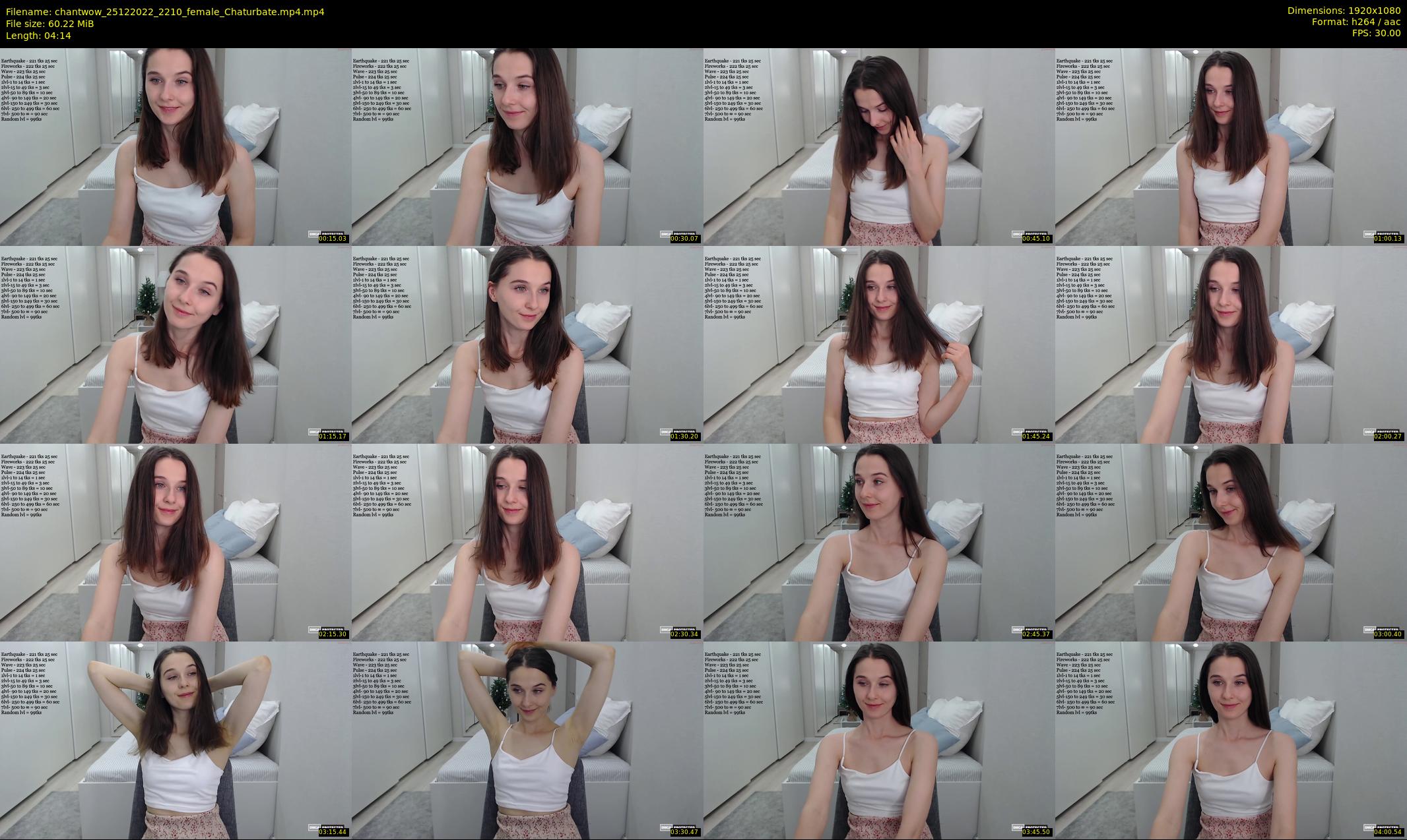 chantwow — 5 minute Chaturbate female cam show recording, 1080p, Dec 25, 2022