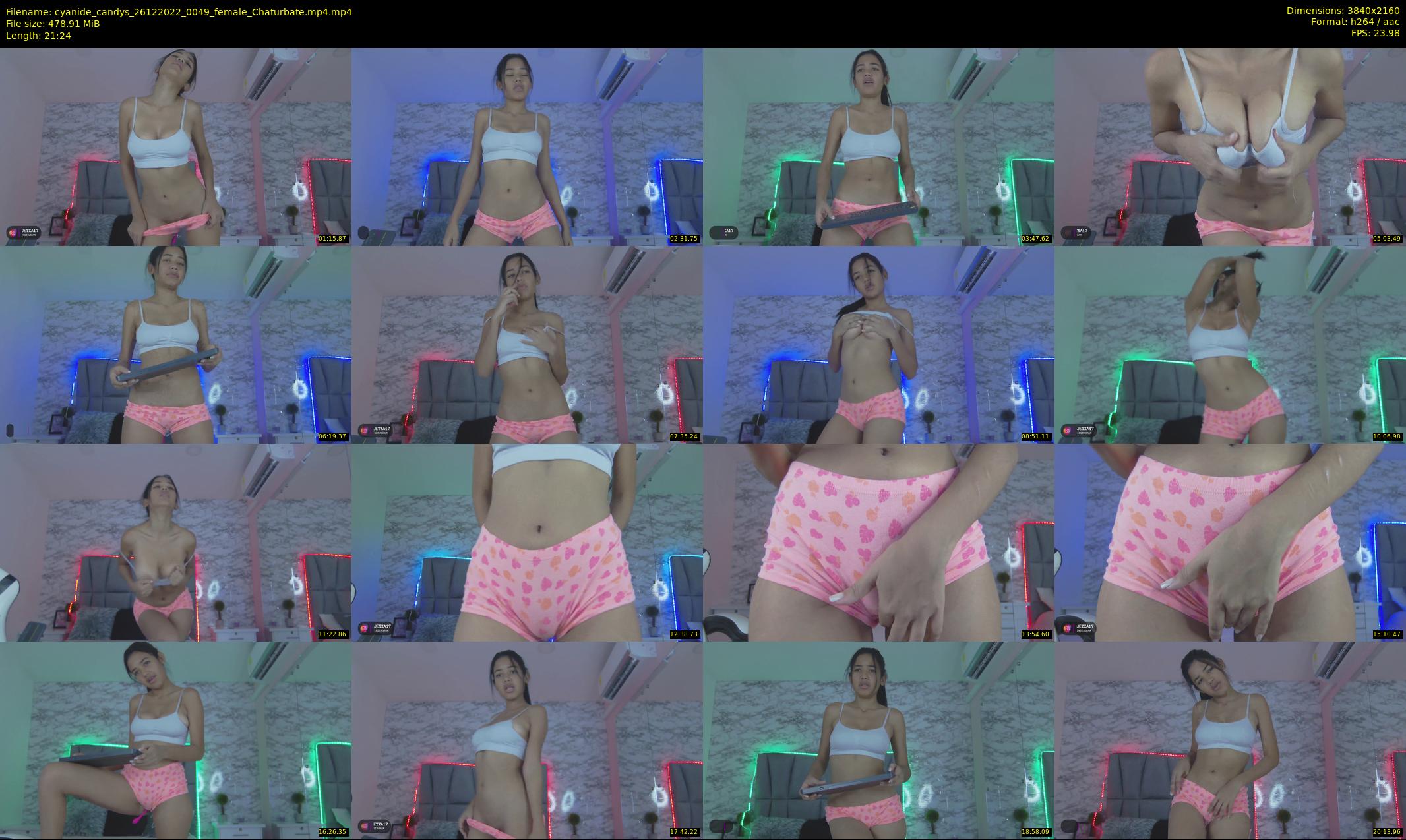 cyanide_candys — 22 minute Chaturbate female cam show recording, 4K, Dec 26, 2022