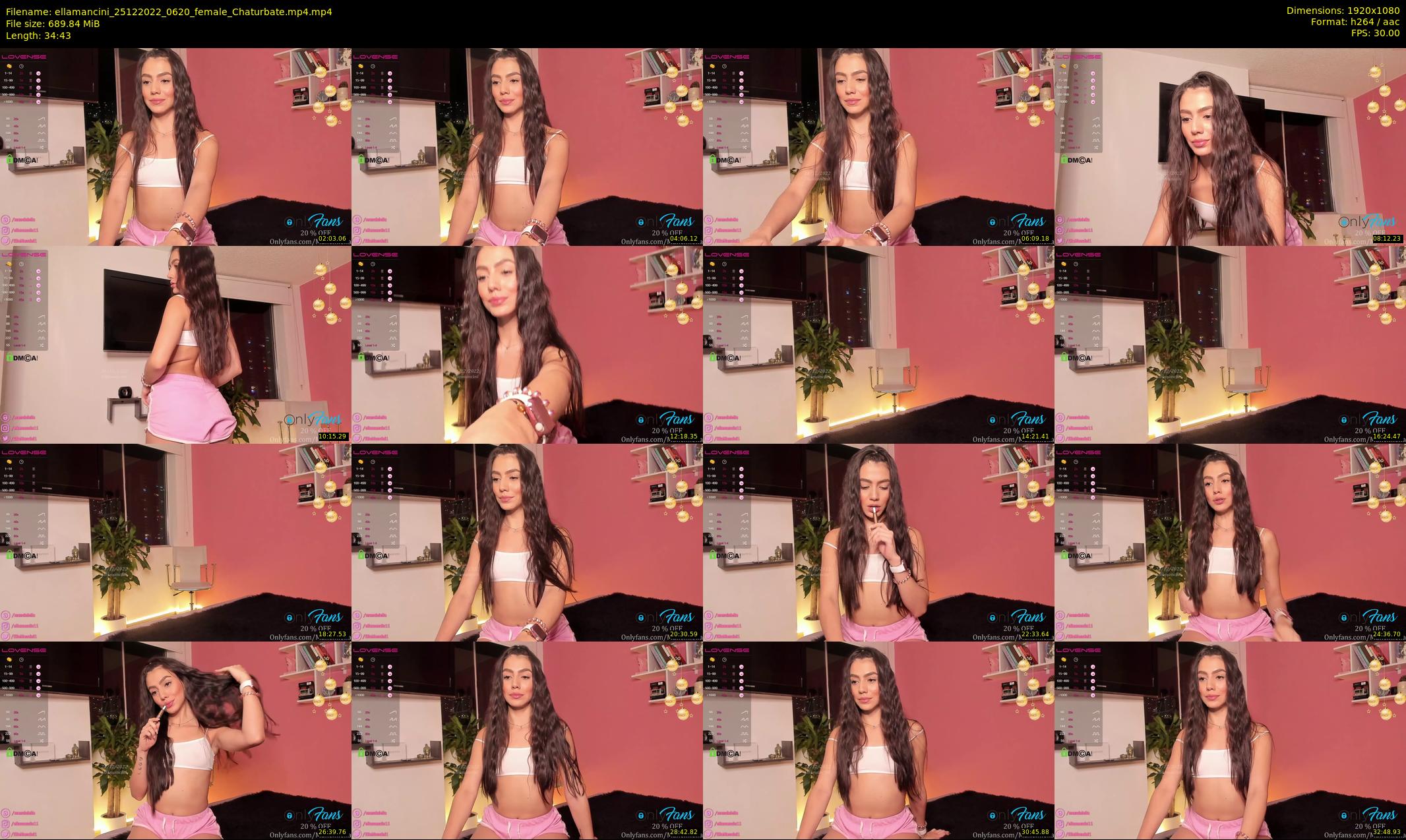ellamancini — 35 minute Chaturbate female cam show recording, 1080p, Dec 25, 2022