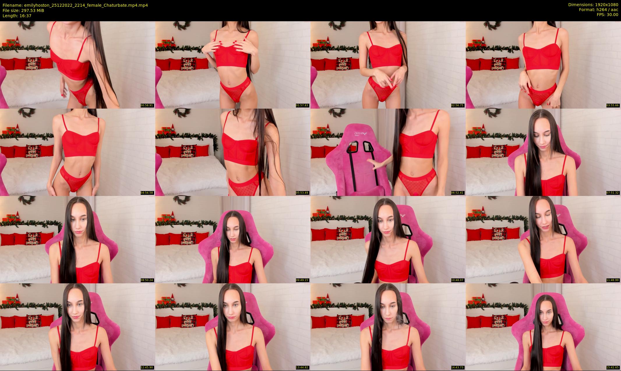 emilyhoston — 17 minute Chaturbate female cam show recording, 1080p, Dec 25, 2022