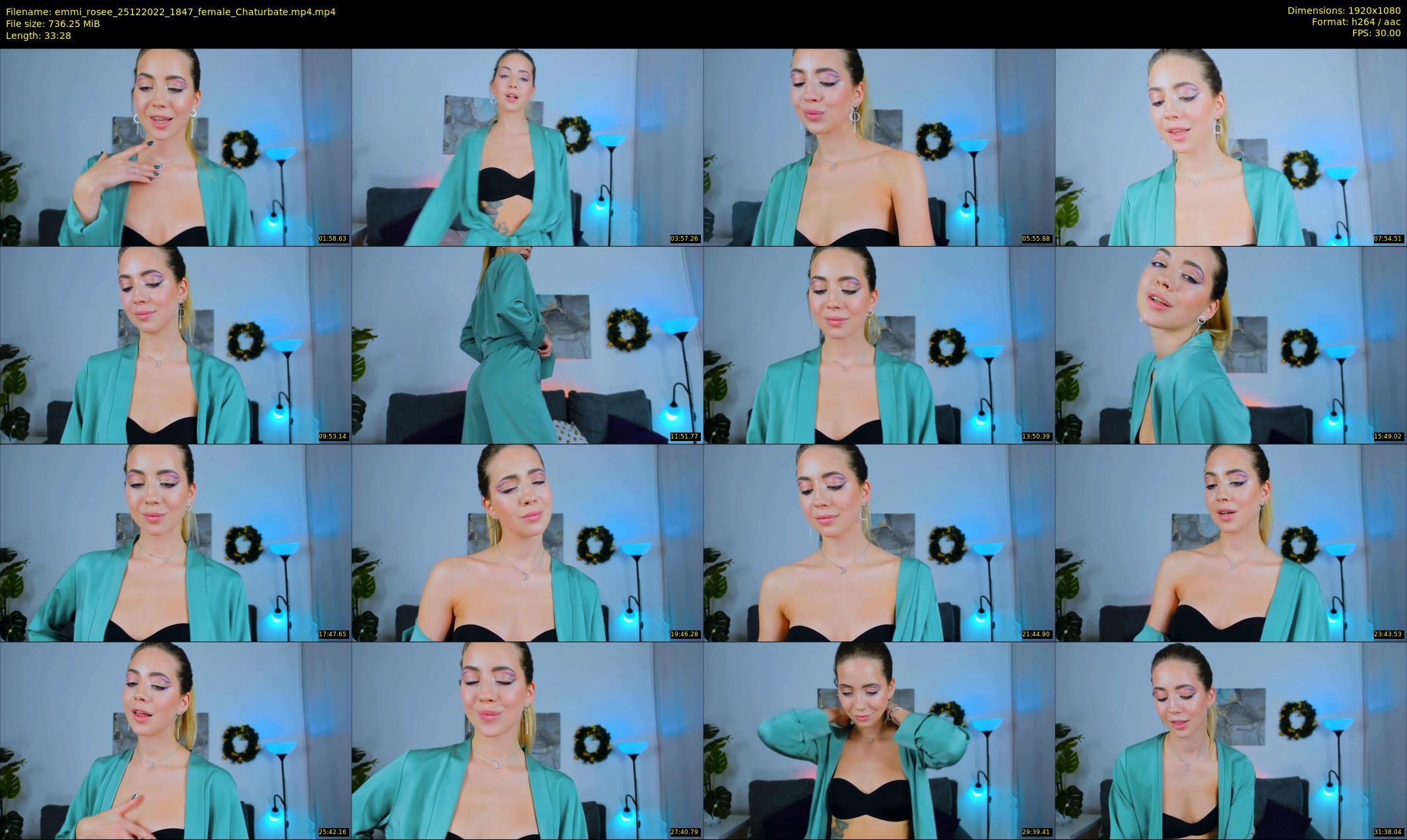 emmi_rosee — 34 minute Chaturbate female cam show recording, 1080p, Dec 25, 2022