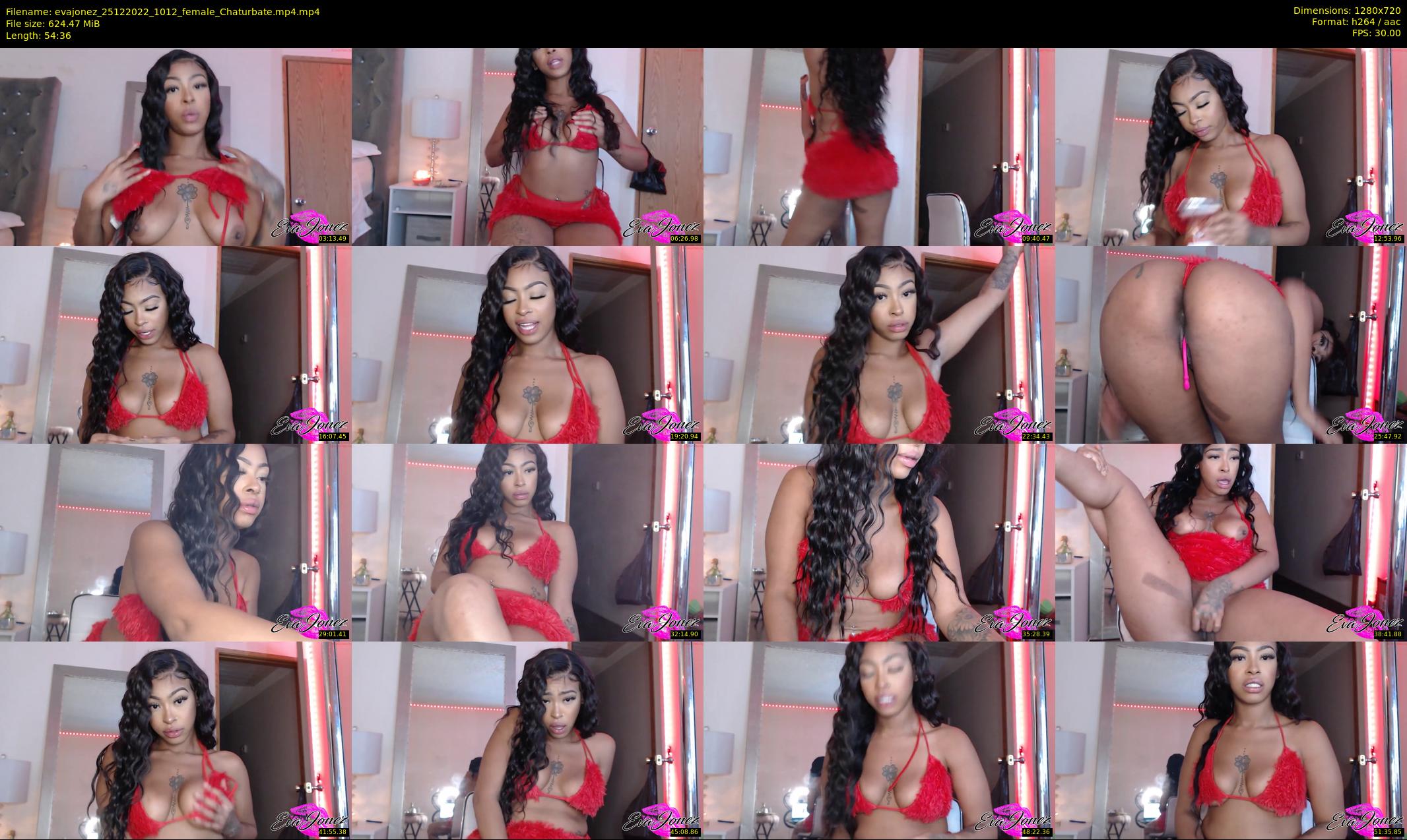 evajonez — 55 minute Chaturbate female cam show recording, 720p, Dec 25, 2022