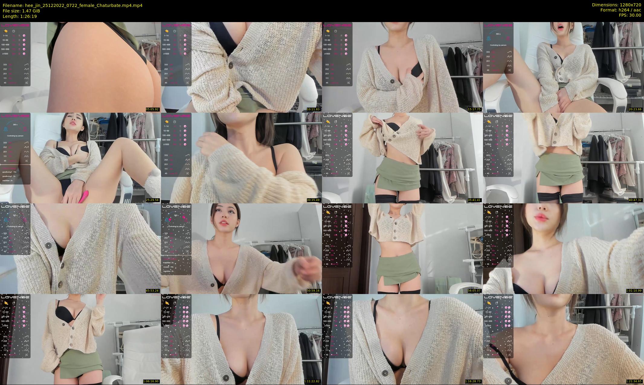 hee_jin — 87 minute Chaturbate female cam show recording, 720p, Dec 25, 2022