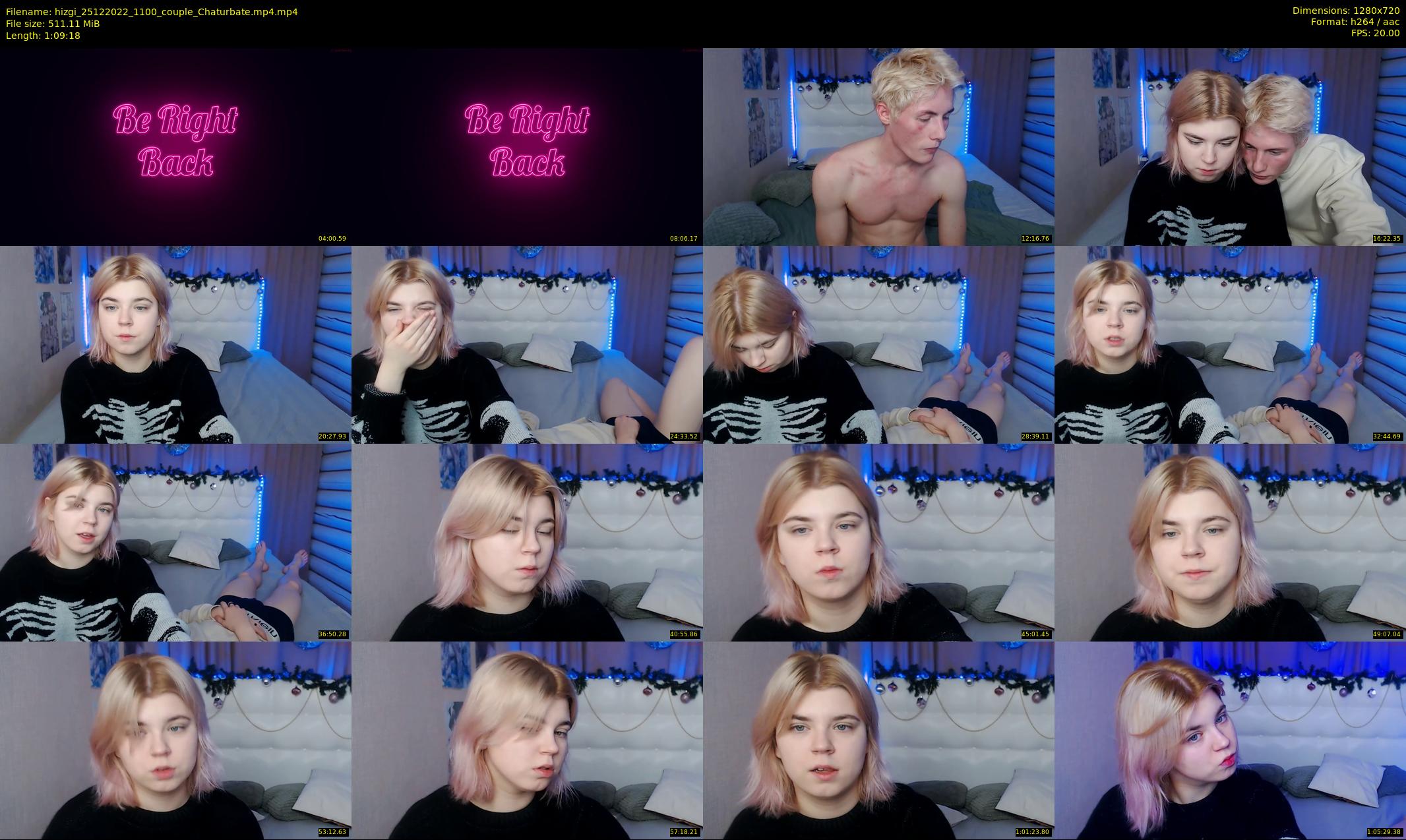 hizgi — 70 minute Chaturbate couple cam show recording, 720p, Dec 25, 2022