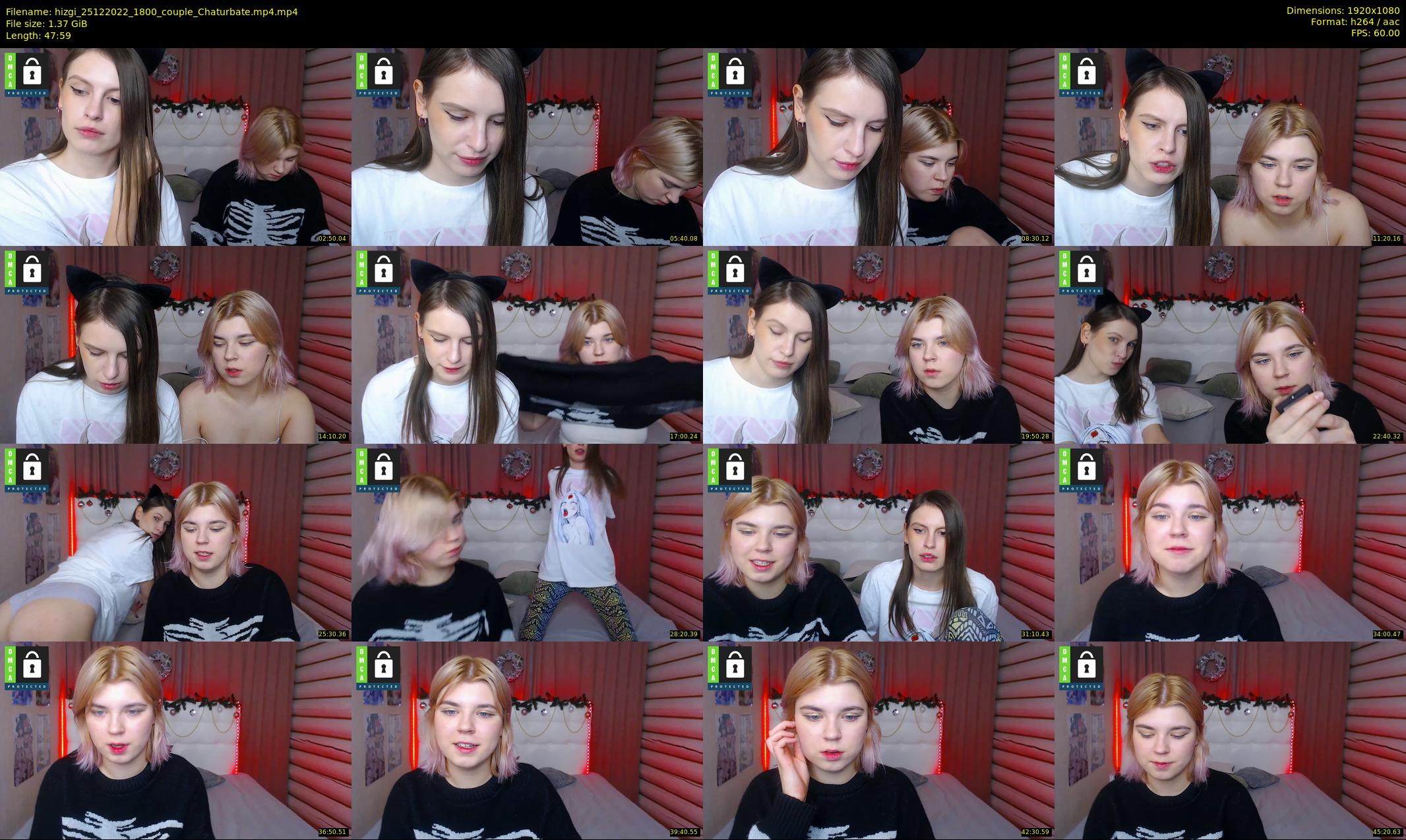 hizgi — 48 minute Chaturbate couple cam show recording, 1080p, Dec 25, 2022