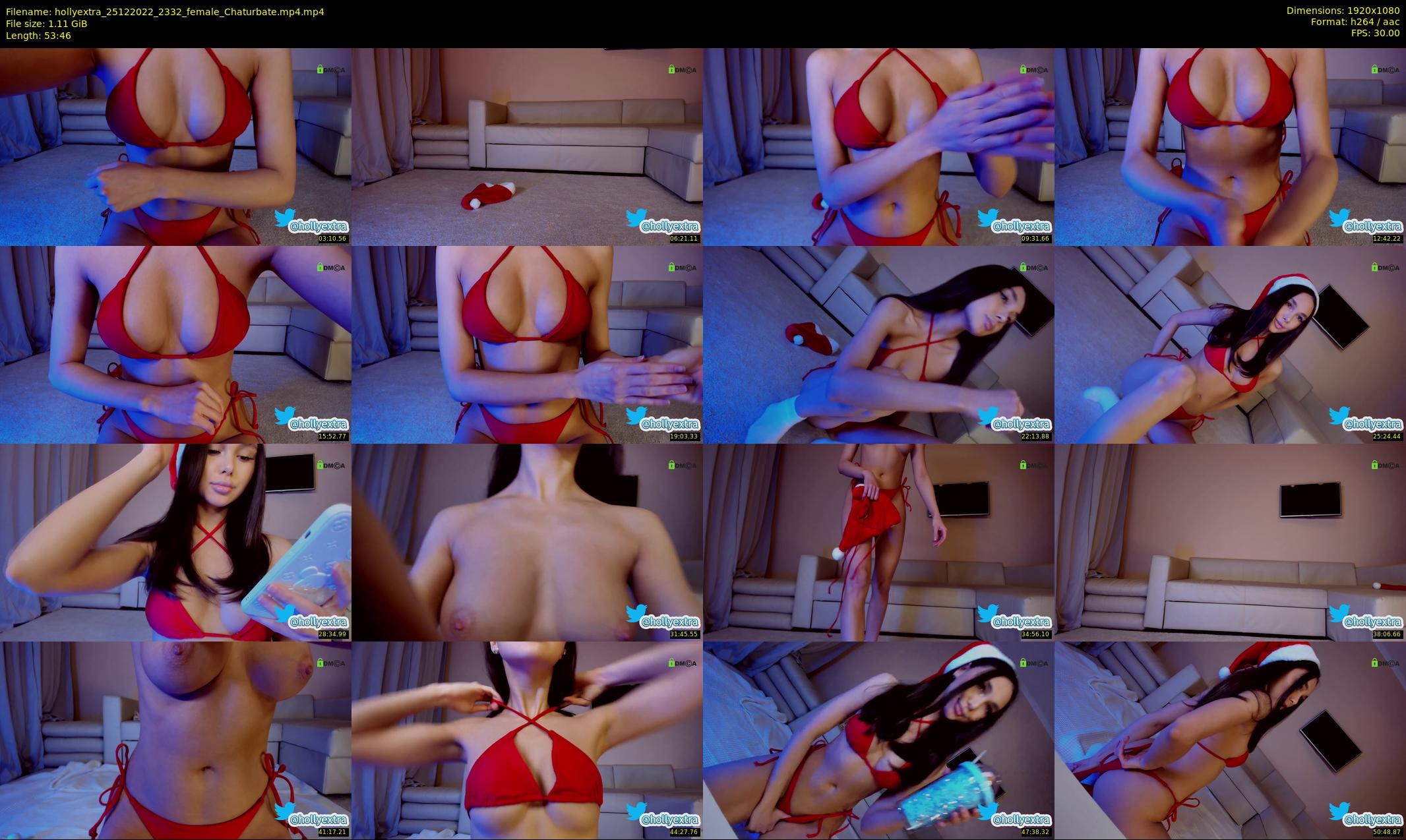 hollyextra — 54 minute Chaturbate female cam show recording, 1080p, Dec 25, 2022