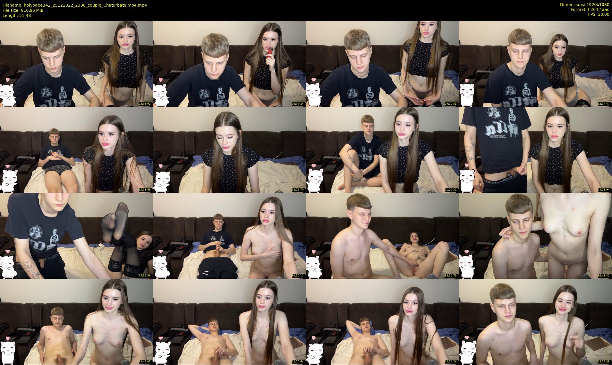 holybabe342 — 52 minute Chaturbate couple cam show recording, 1080p, Dec 25, 2022