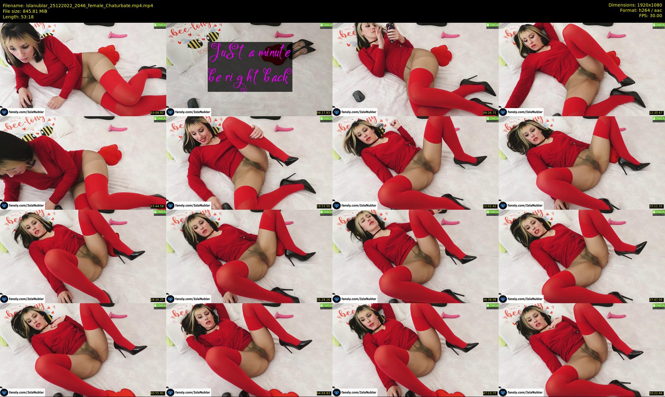 islanublar — 54 minute Chaturbate female cam show recording, 1080p, Dec 25, 2022