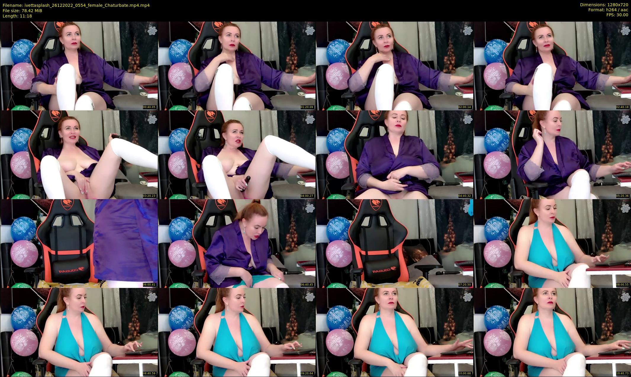 ivettasplash — 12 minute Chaturbate female cam show recording, 720p, Dec 26, 2022