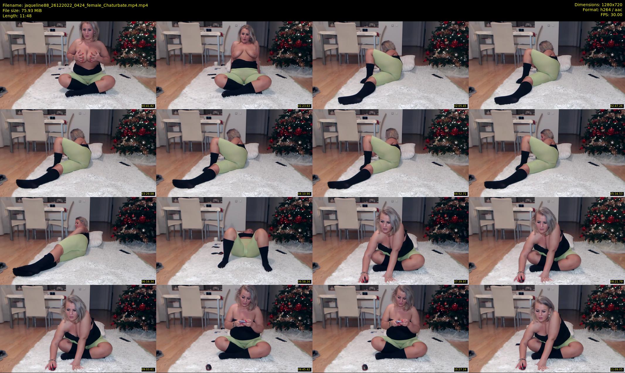 jaqueline88 — 12 minute Chaturbate female cam show recording, 720p, Dec 26, 2022