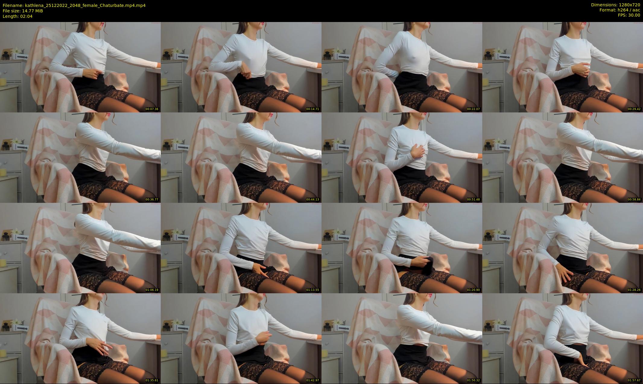 kathlena — 3 minute Chaturbate female cam show recording, 720p, Dec 25, 2022