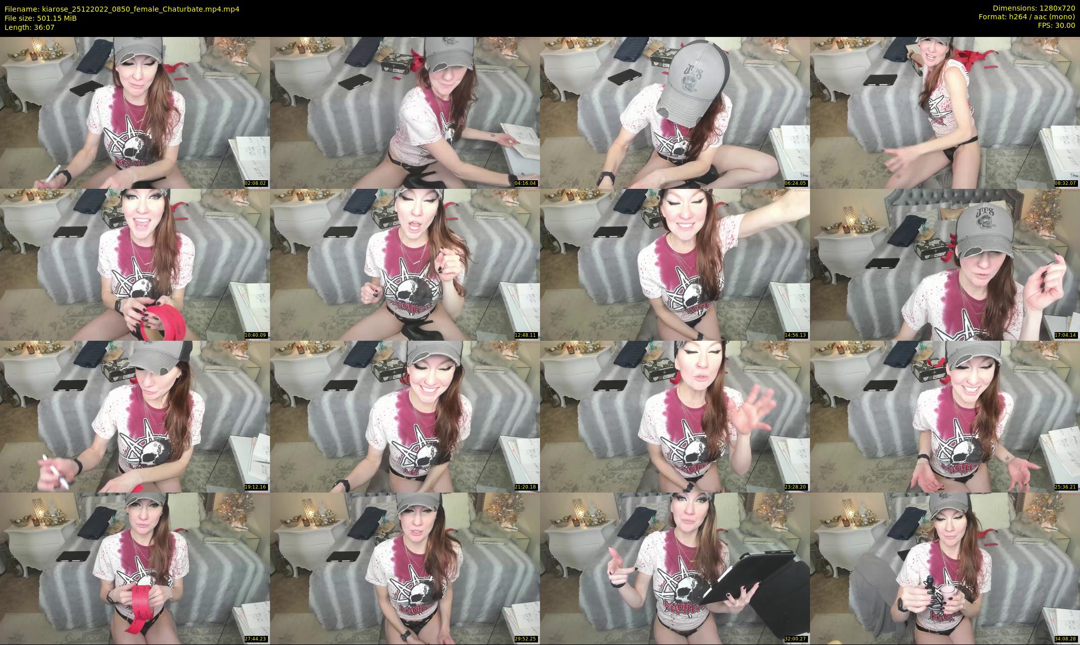 kiarose — 37 minute Chaturbate female cam show recording, 720p, Dec 25, 2022
