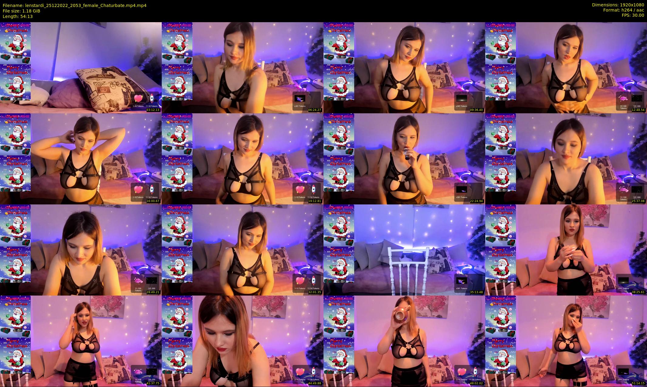 lenstardi — 55 minute Chaturbate female cam show recording, 1080p, Dec 25, 2022