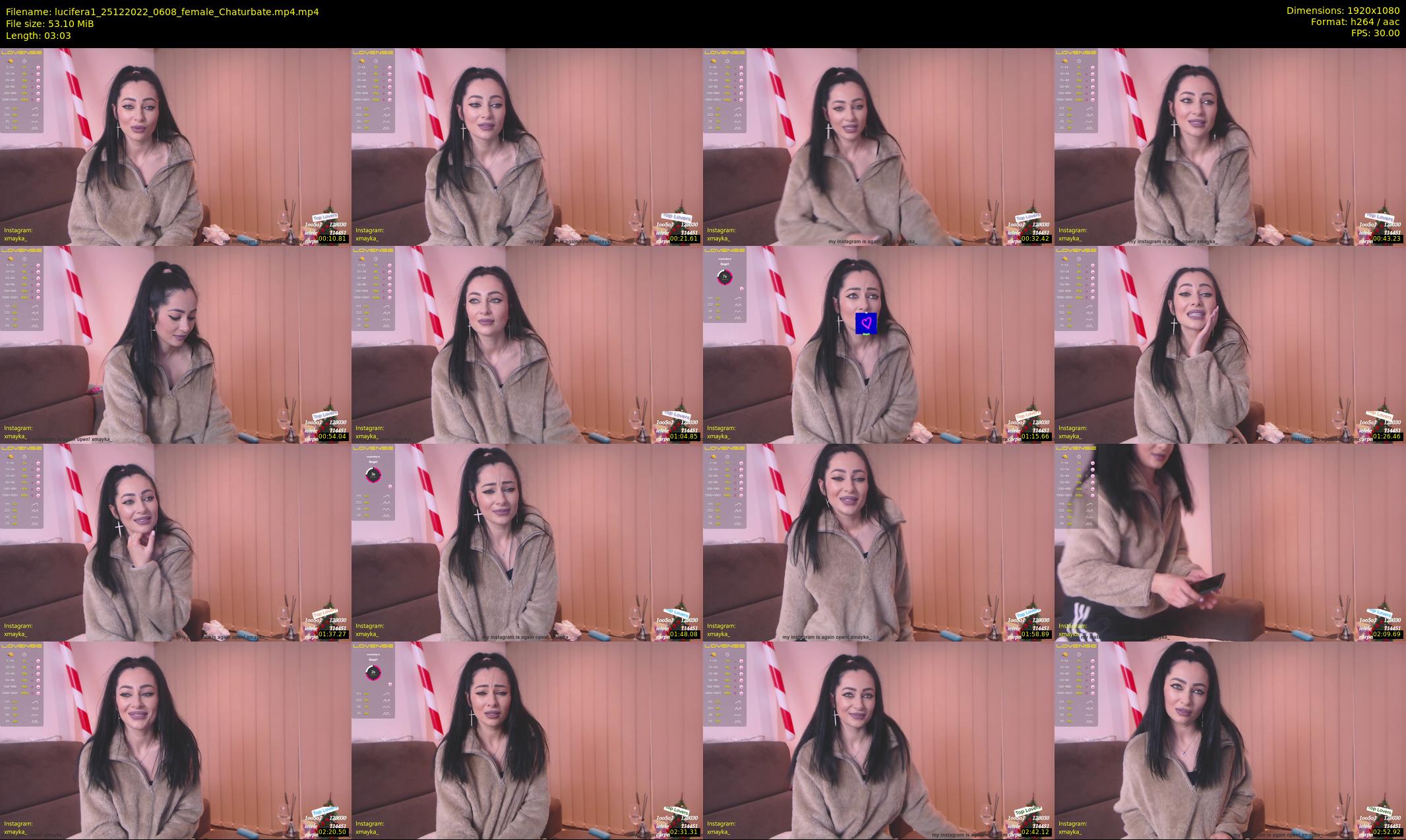 lucifera1 — 4 minute Chaturbate female cam show recording, 1080p, Dec 25, 2022