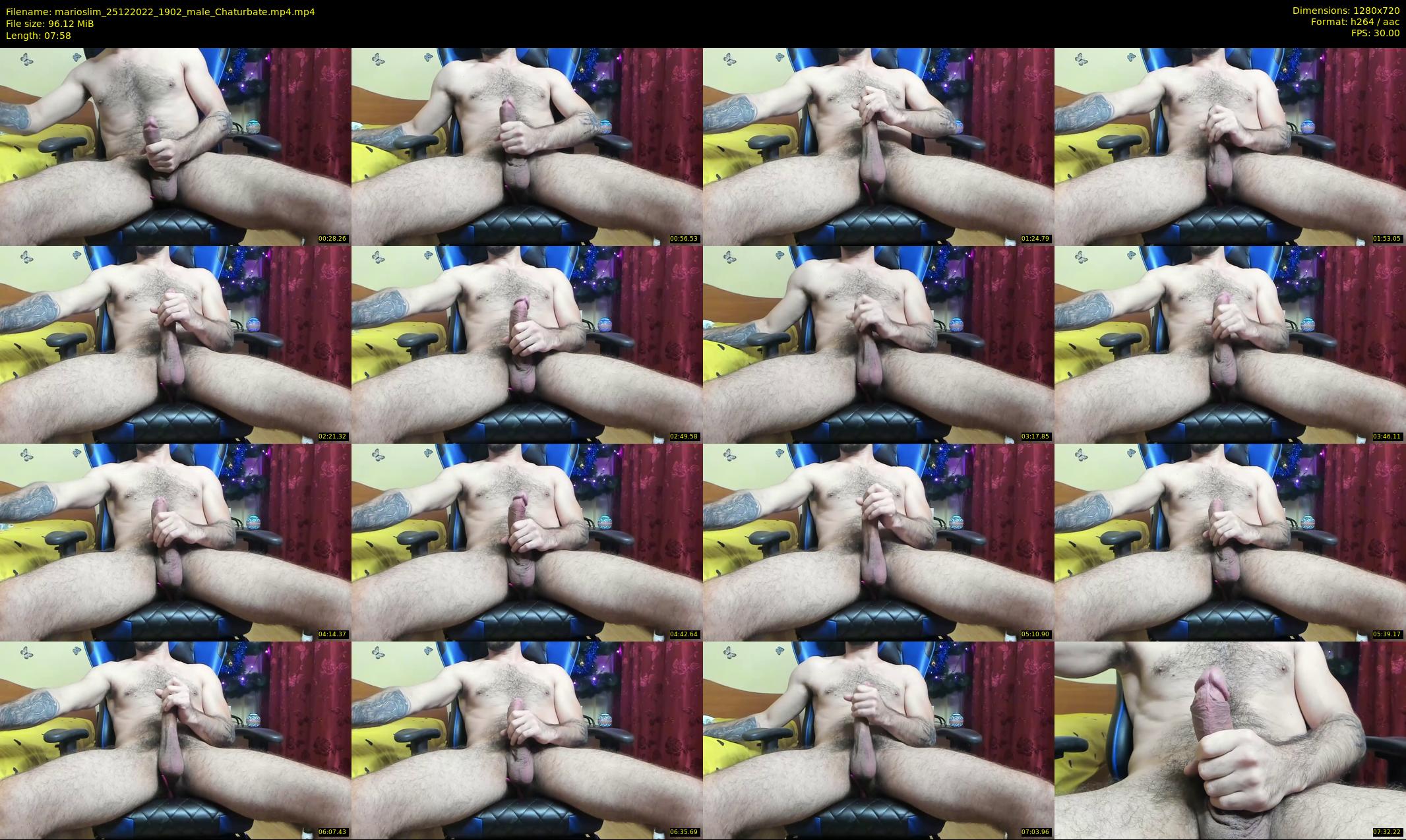 marioslim — 8 minute Chaturbate male cam show recording, 720p, Dec 25, 2022