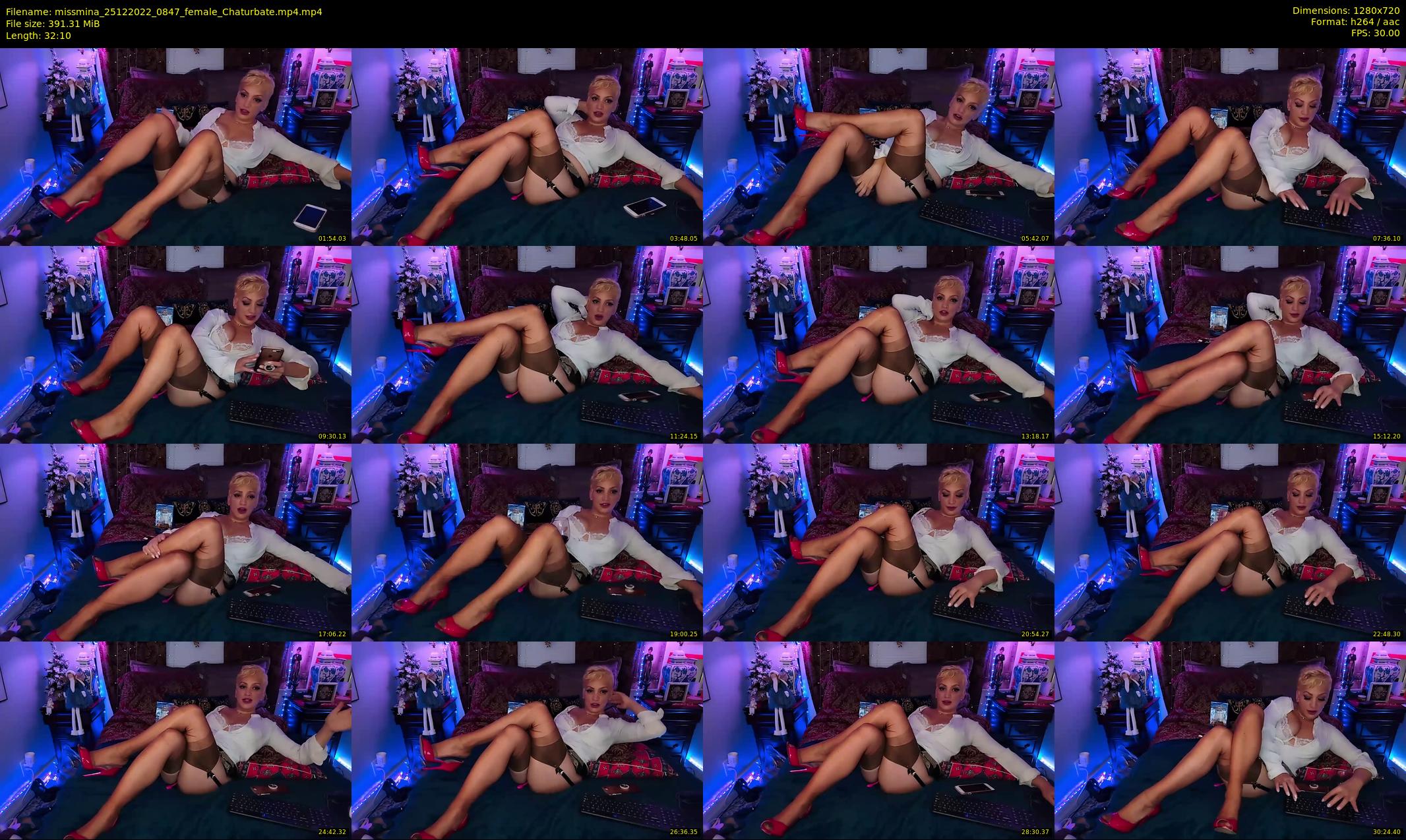 missmina — 33 minute Chaturbate female cam show recording, 720p, Dec 25, 2022