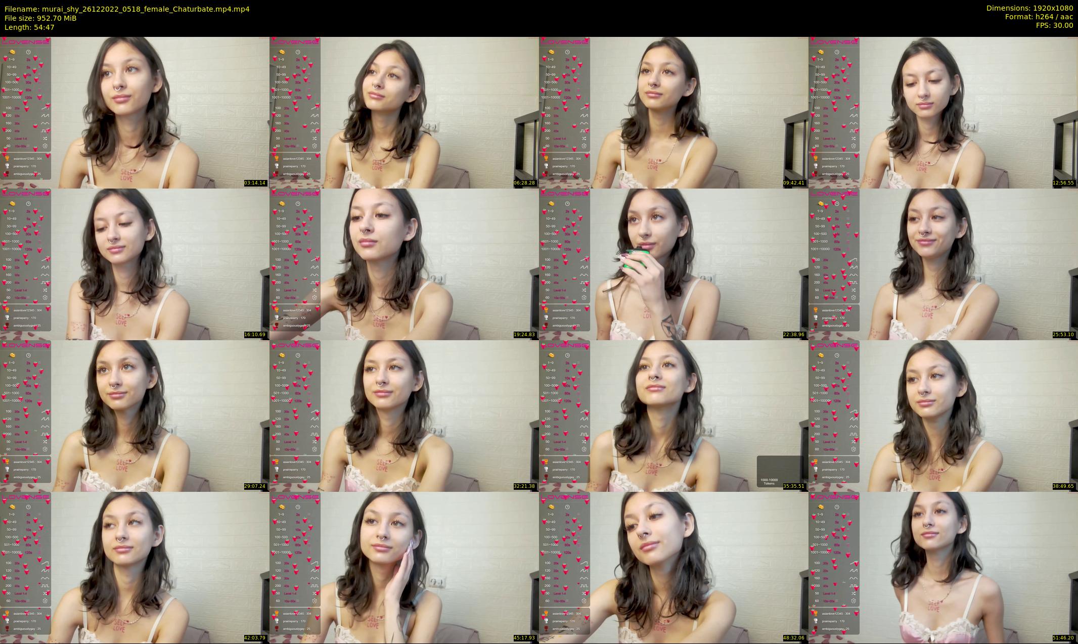 murai_shy — 55 minute Chaturbate female cam show recording, 1080p, Dec 26, 2022