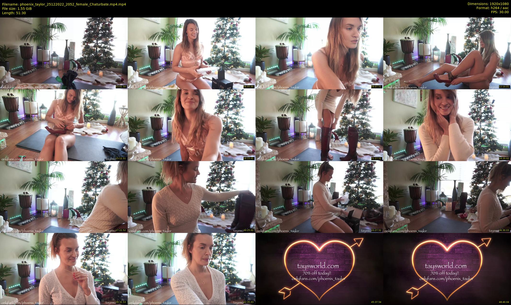phoenix_taylor — 52 minute Chaturbate female cam show recording, 1080p, Dec 25, 2022