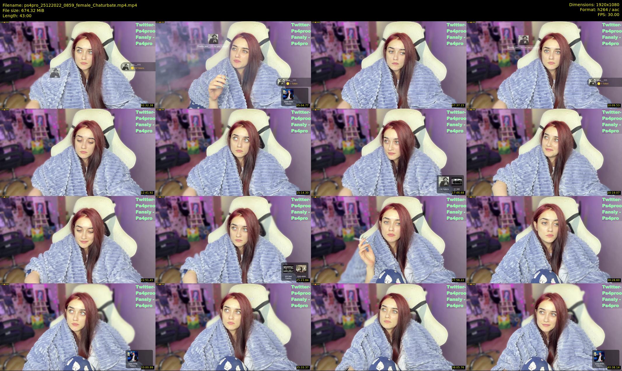 ps4pro — 43 minute Chaturbate female cam show recording, 1080p, Dec 25, 2022
