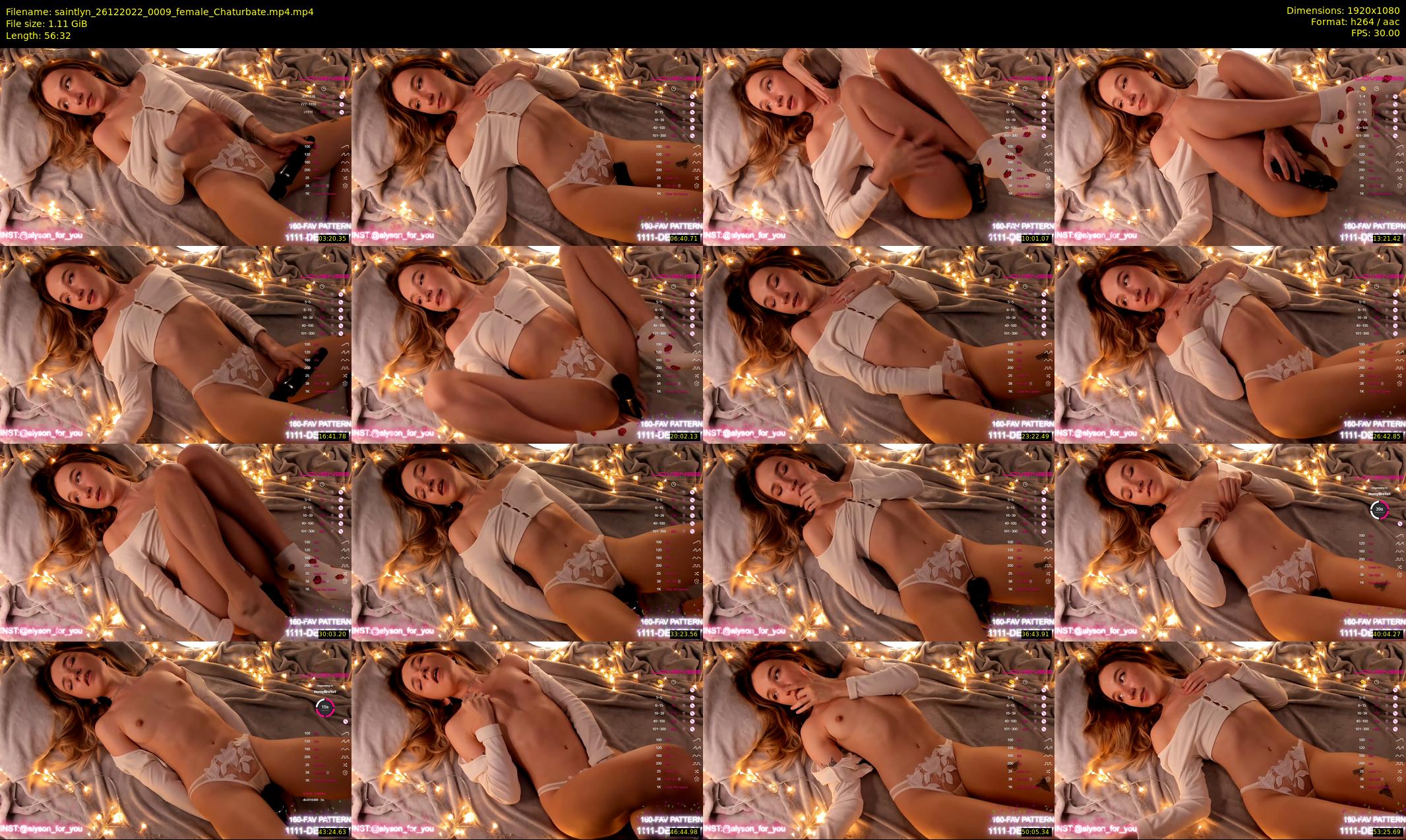 saintlyn — 57 minute Chaturbate female cam show recording, 1080p, Dec 26, 2022