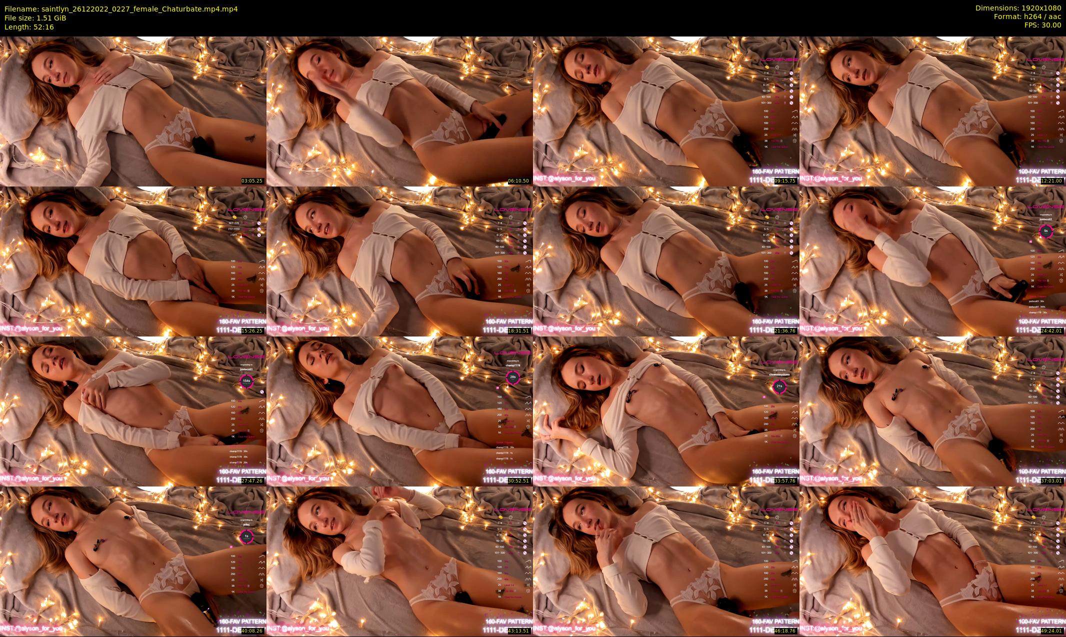 saintlyn — 53 minute Chaturbate female cam show recording, 1080p, Dec 26, 2022