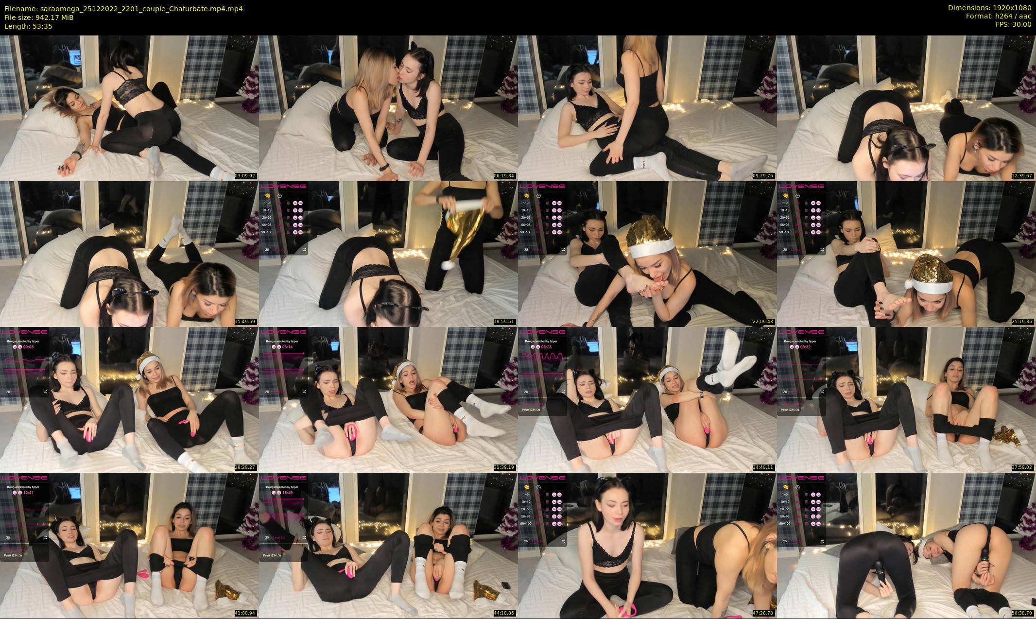 saraomega — 54 minute Chaturbate couple cam show recording, 1080p, Dec 25, 2022