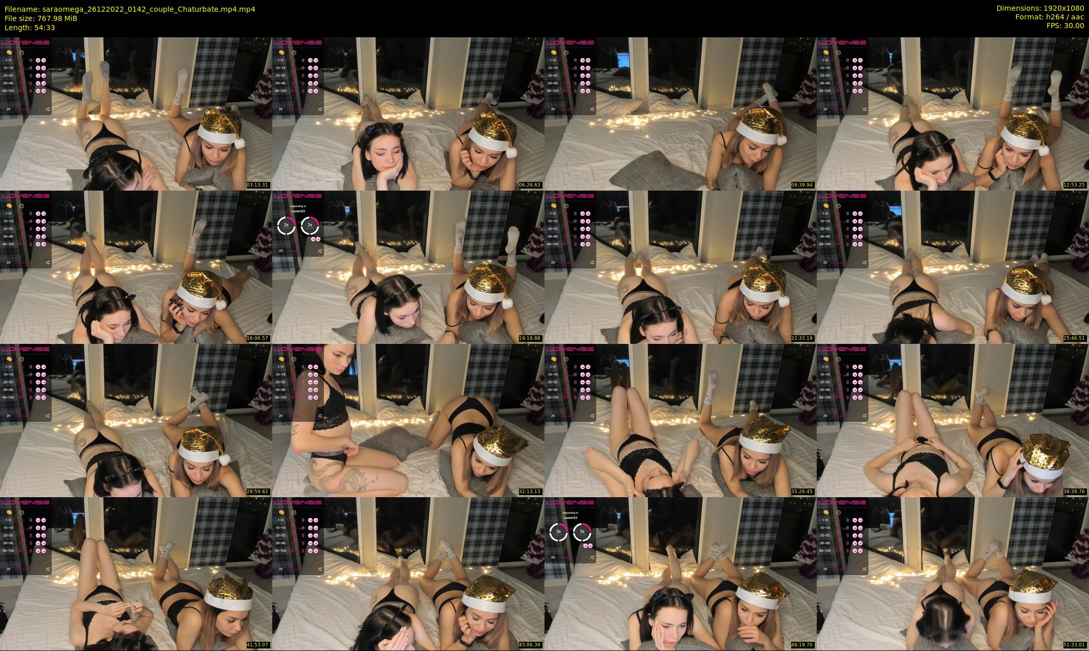 saraomega — 55 minute Chaturbate couple cam show recording, 1080p, Dec 26, 2022