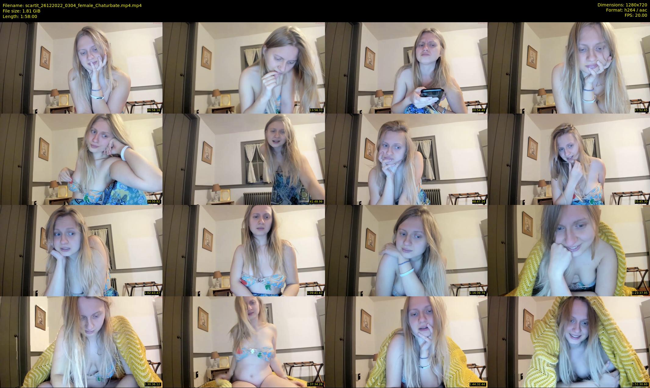 scartit — 118 minute Chaturbate female cam show recording, 720p, Dec 26, 2022