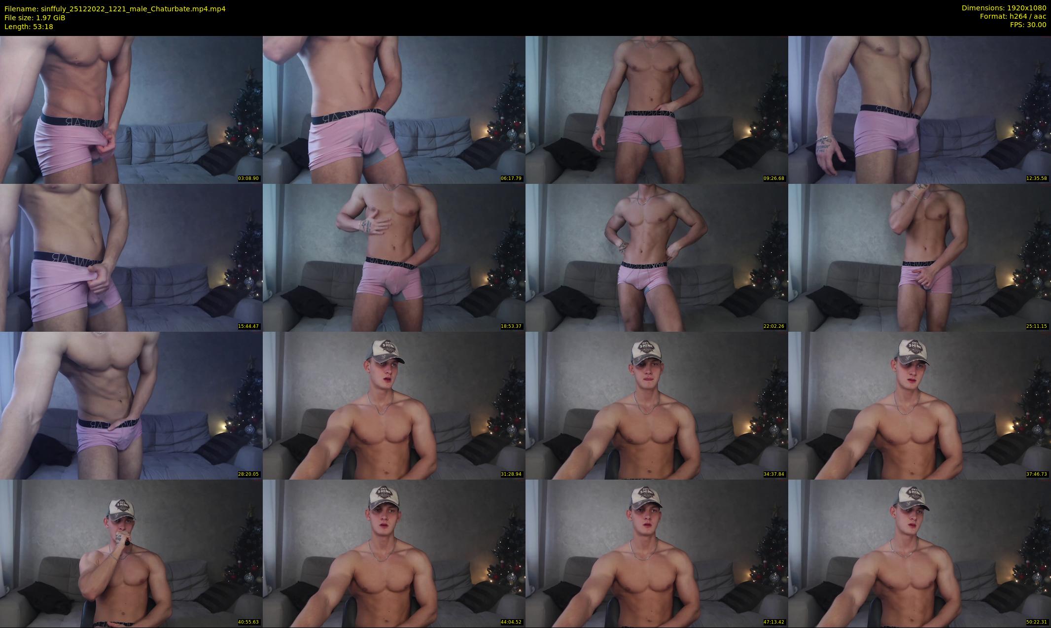 sinffuly — 54 minute Chaturbate male cam show recording, 1080p, Dec 25, 2022