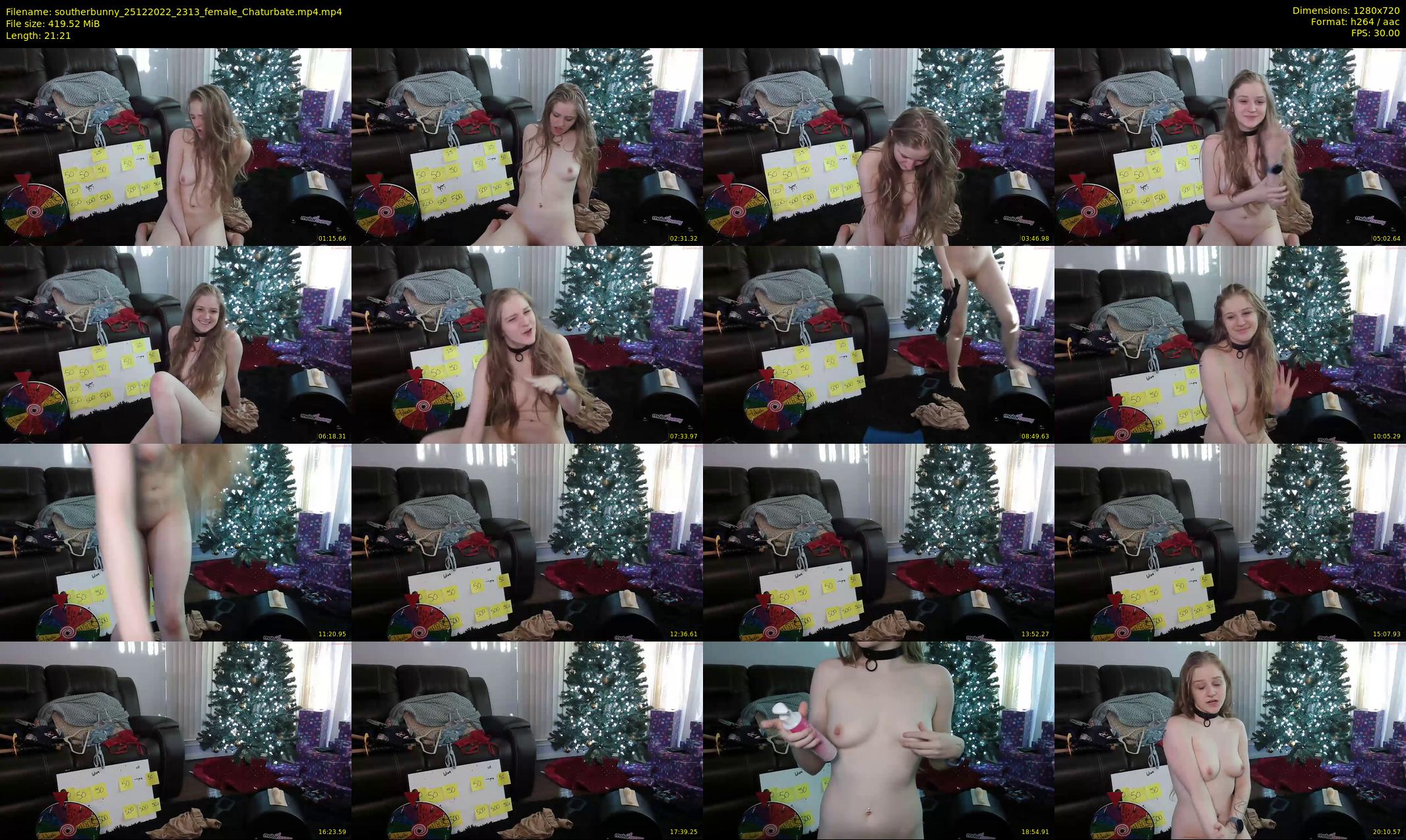 southerbunny — 22 minute Chaturbate female cam show recording, 720p, Dec 25, 2022