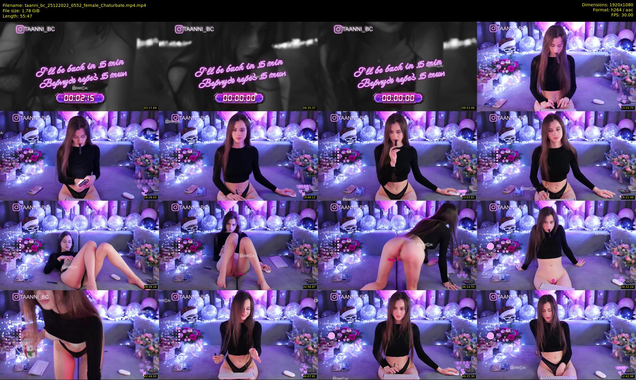 taanni_bc — 56 minute Chaturbate female cam show recording, 1080p, Dec 25, 2022