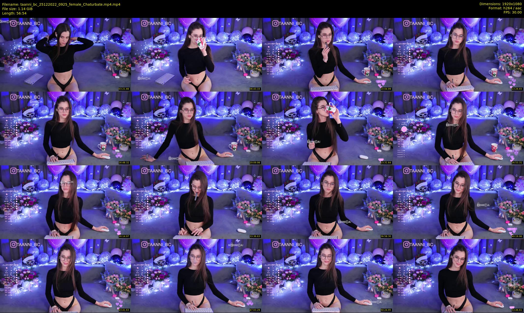 taanni_bc — 57 minute Chaturbate female cam show recording, 1080p, Dec 25, 2022