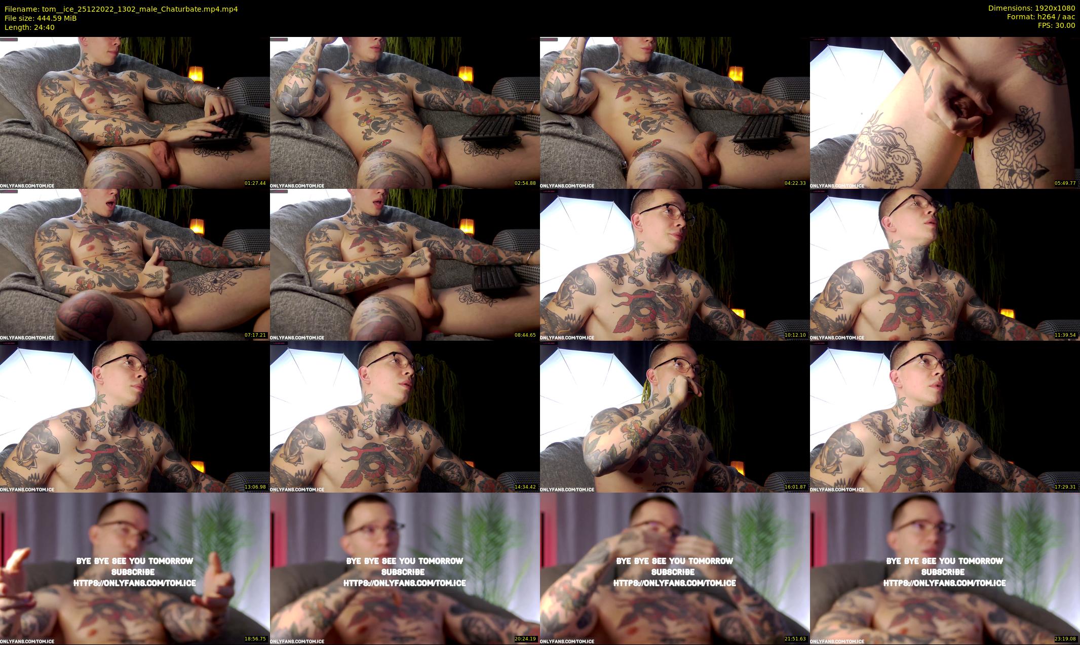 tom__ice — 25 minute Chaturbate male cam show recording, 1080p, Dec 25, 2022