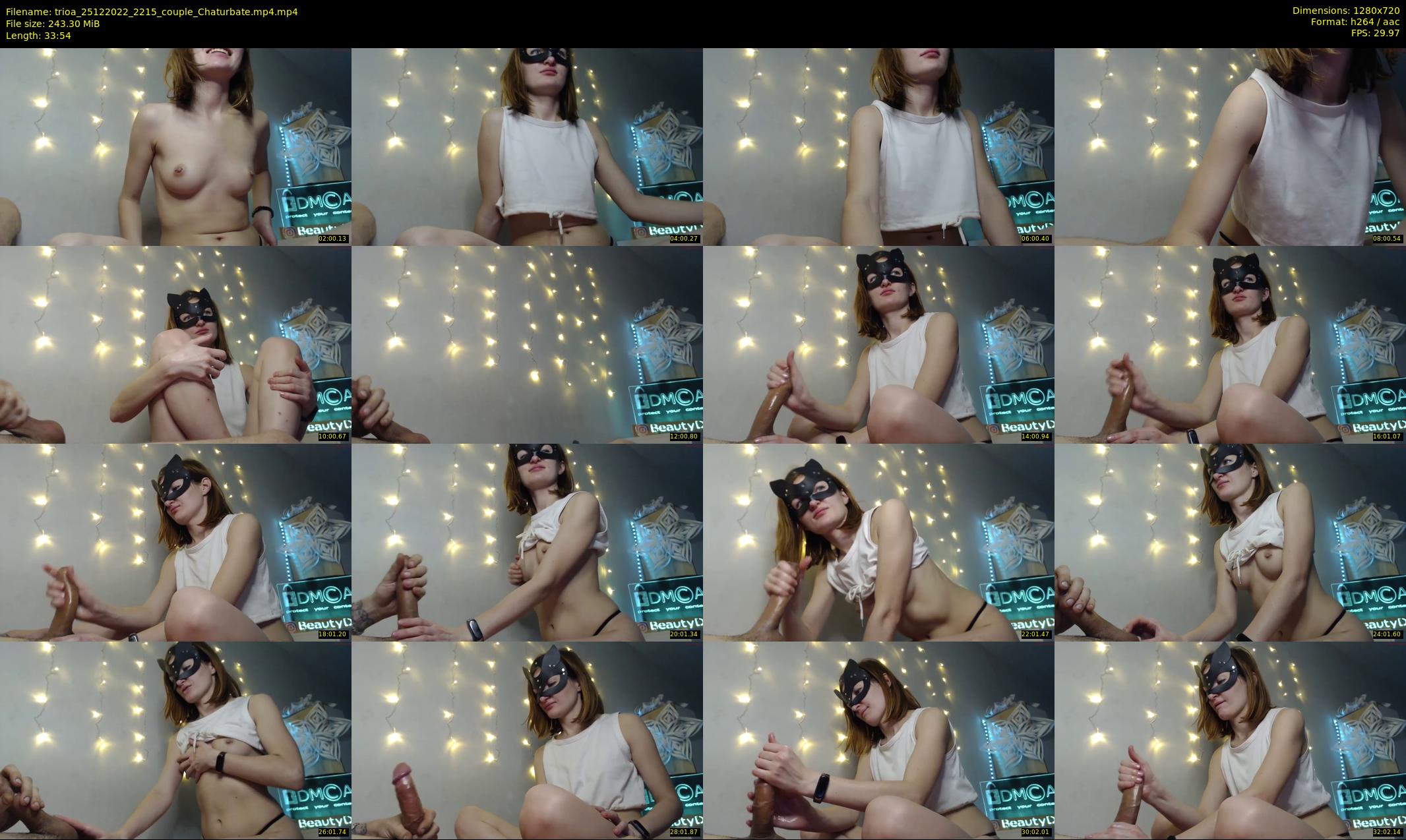 trioa — 34 minute Chaturbate couple cam show recording, 720p, Dec 25, 2022
