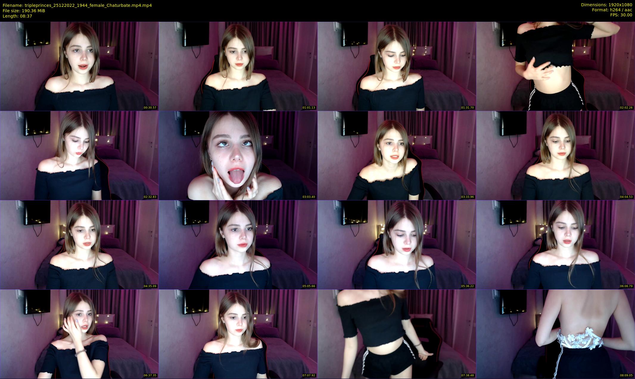 tripleprinces — 9 minute Chaturbate female cam show recording, 1080p, Dec 25, 2022