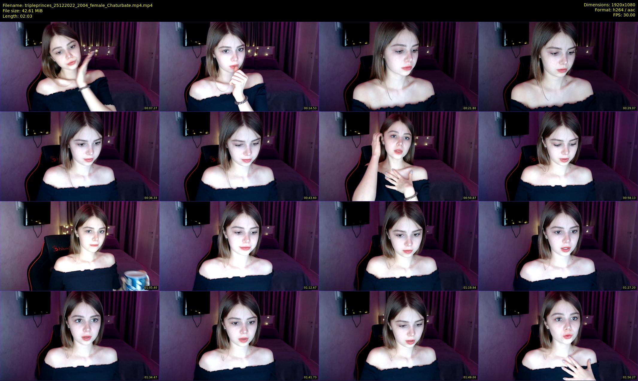 tripleprinces — 3 minute Chaturbate female cam show recording, 1080p, Dec 25, 2022
