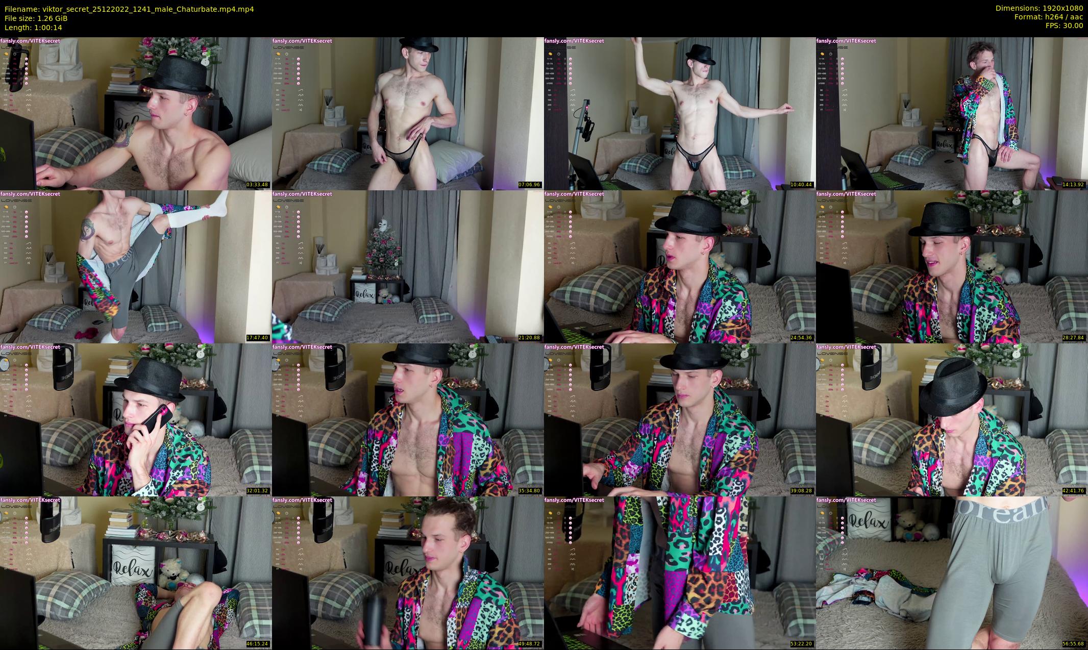 viktor_secret — 61 minute Chaturbate male cam show recording, 1080p, Dec 25, 2022