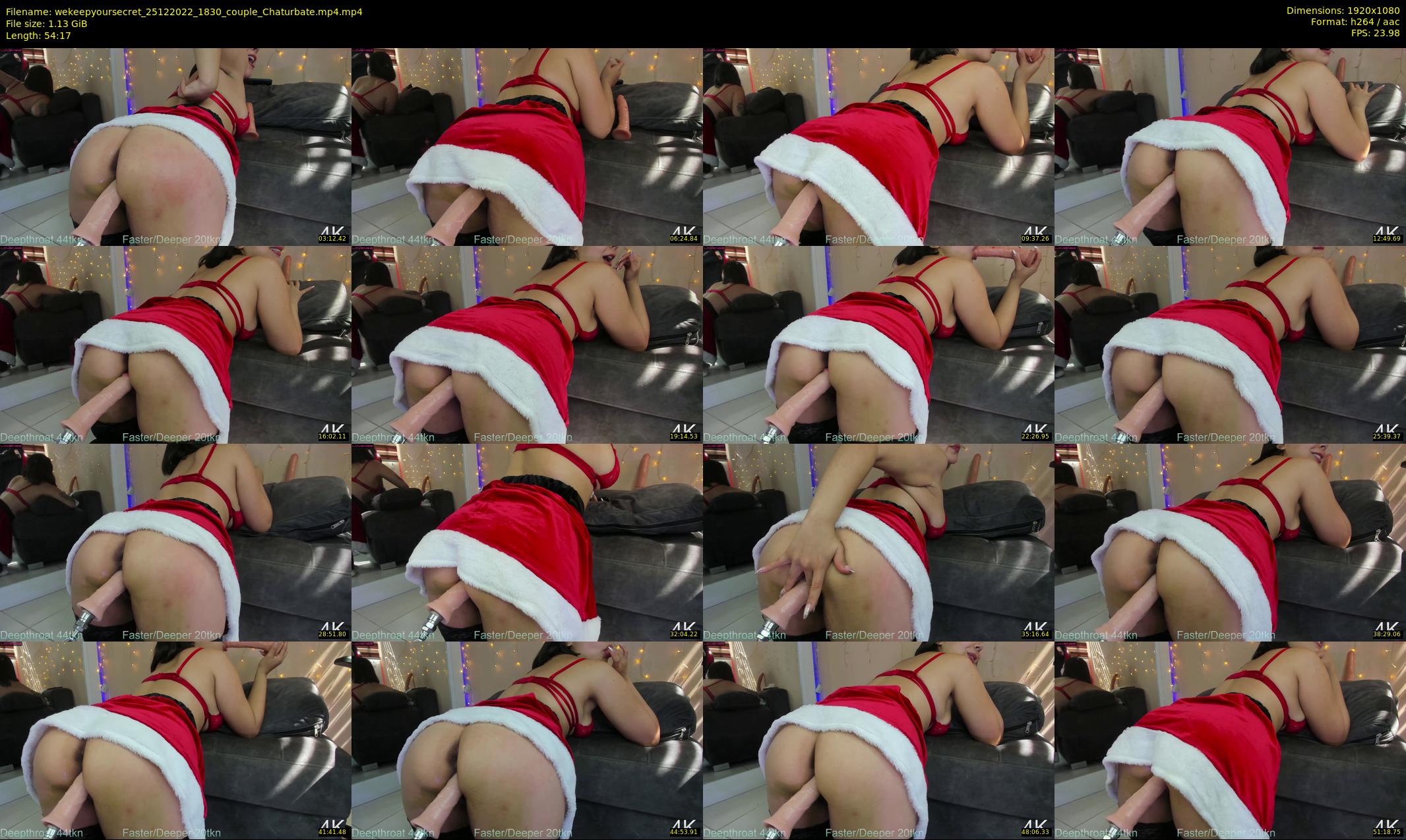 wekeepyoursecret — 55 minute Chaturbate couple cam show recording, 1080p, Dec 25, 2022