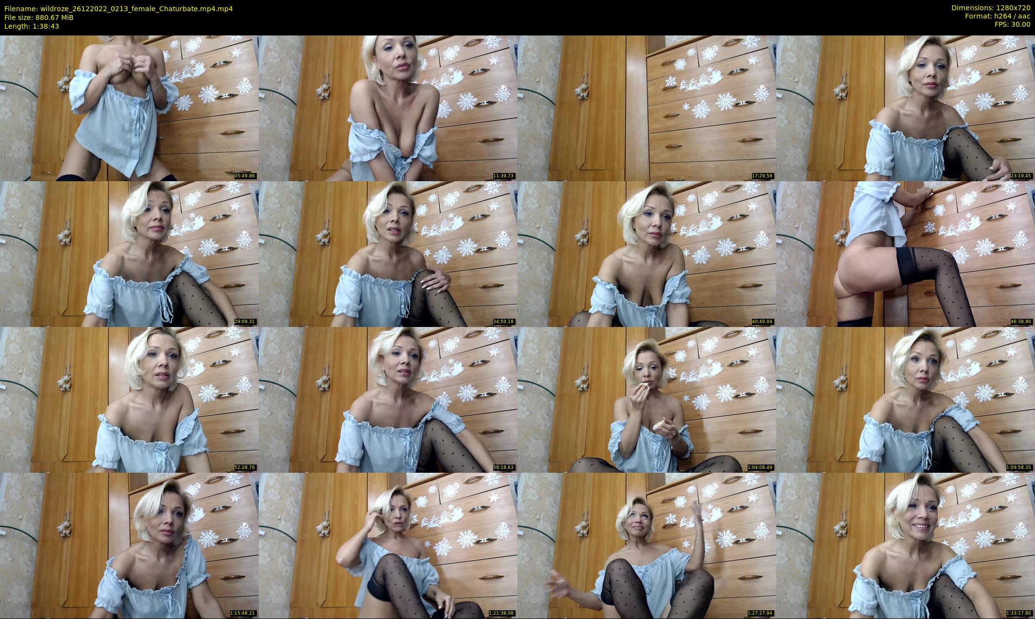 wildroze — 99 minute Chaturbate female cam show recording, 720p, Dec 26, 2022