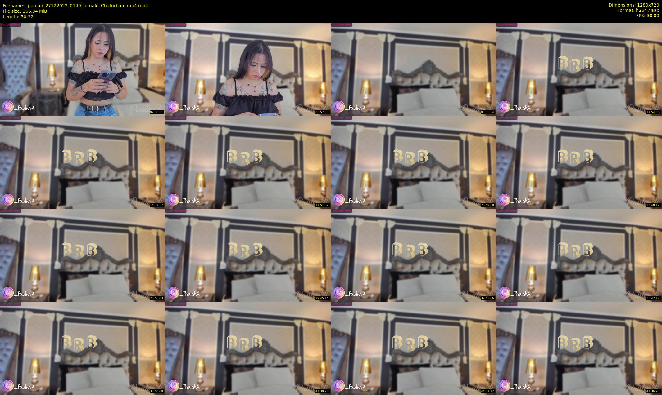 _paulah — 51 minute Chaturbate female cam show recording, 720p, Dec 27, 2022