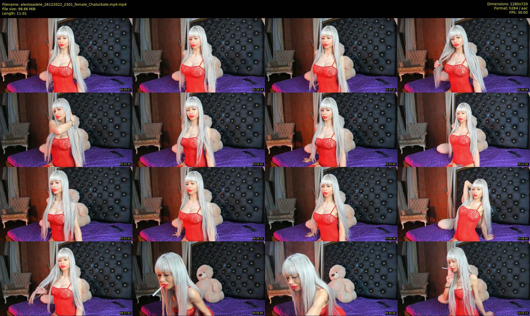 alexissadele — 12 minute Chaturbate female cam show recording, 720p, Dec 26, 2022