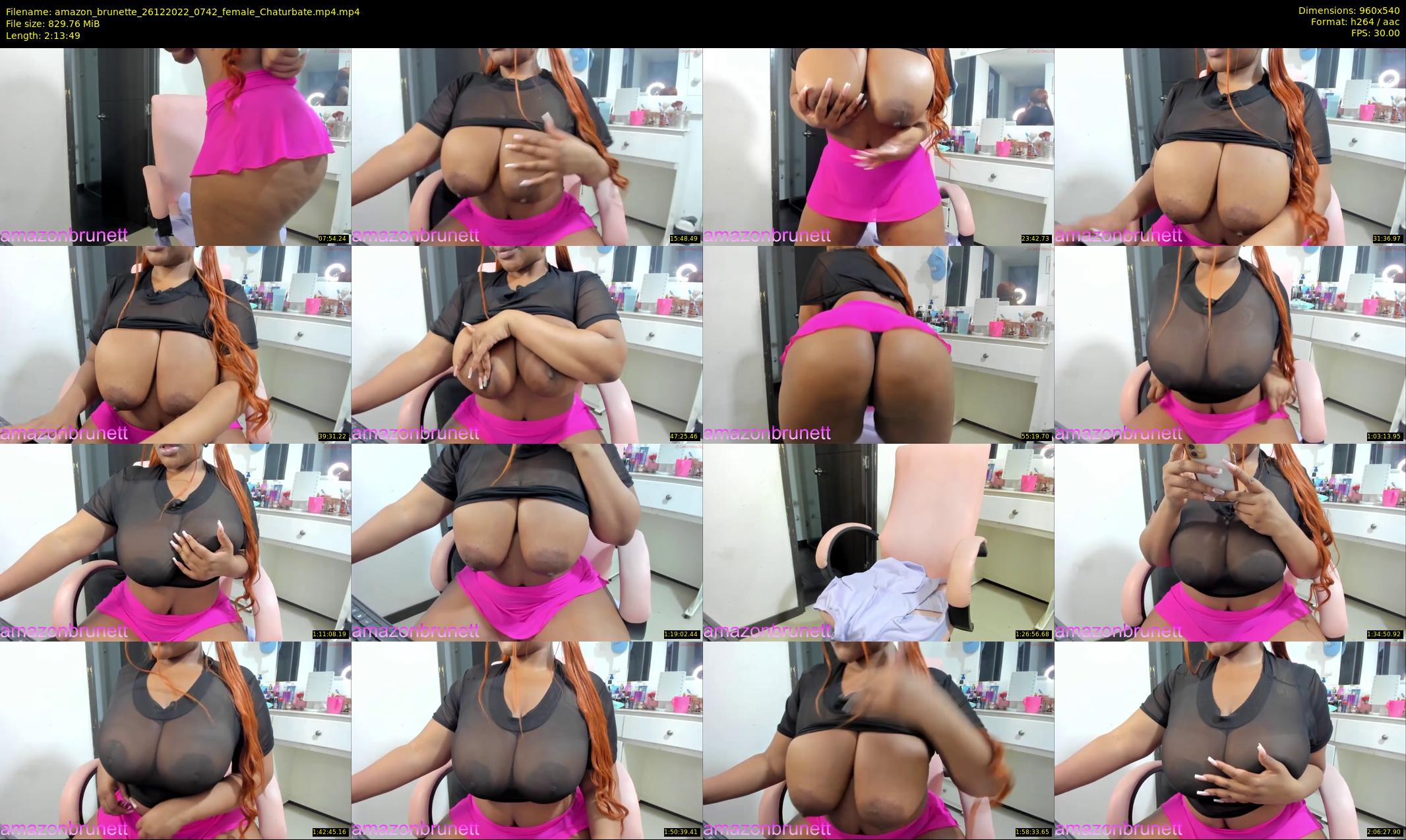 amazon_brunette — 134 minute Chaturbate female cam show recording, 480p, Dec 26, 2022