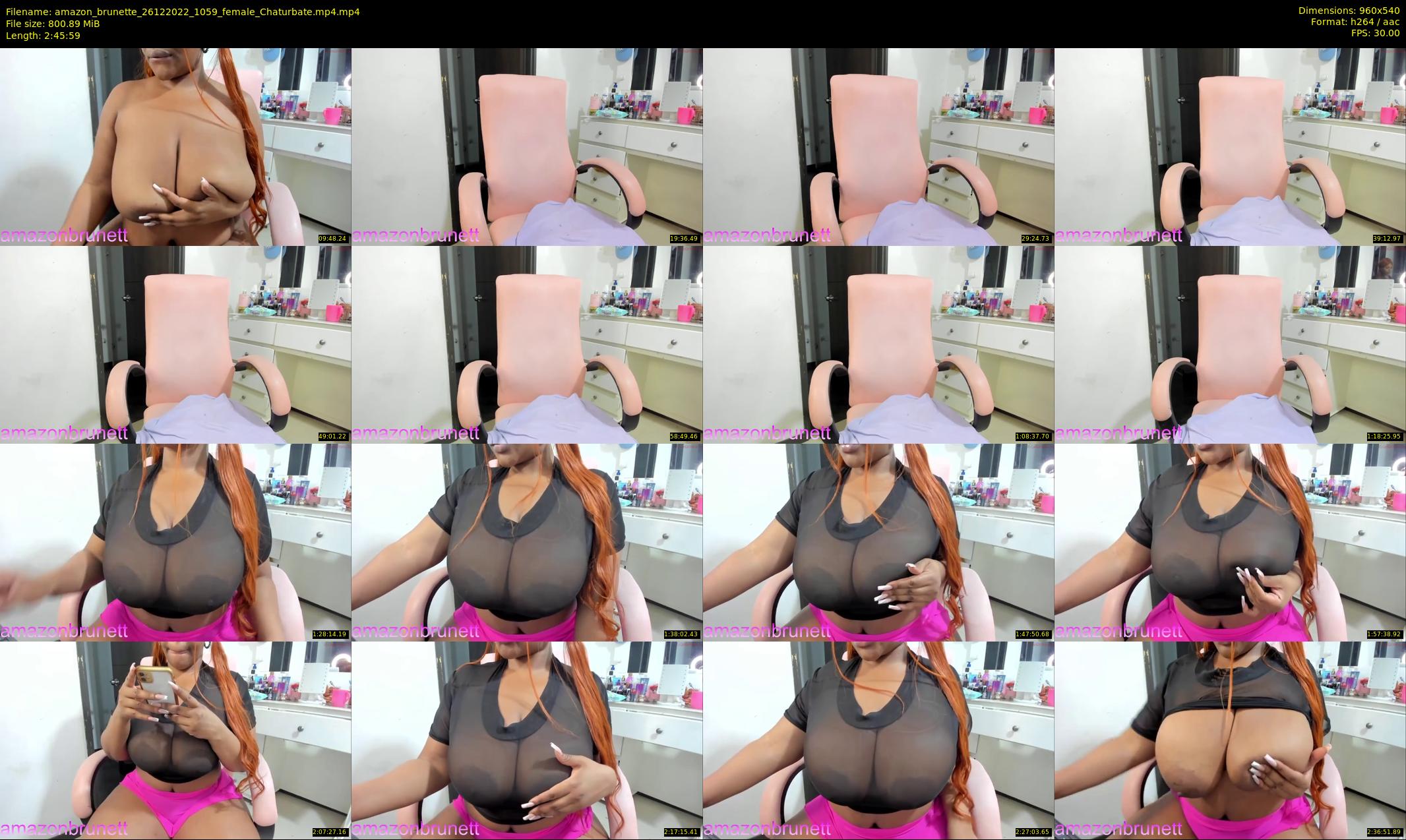amazon_brunette — 166 minute Chaturbate female cam show recording, 480p, Dec 26, 2022